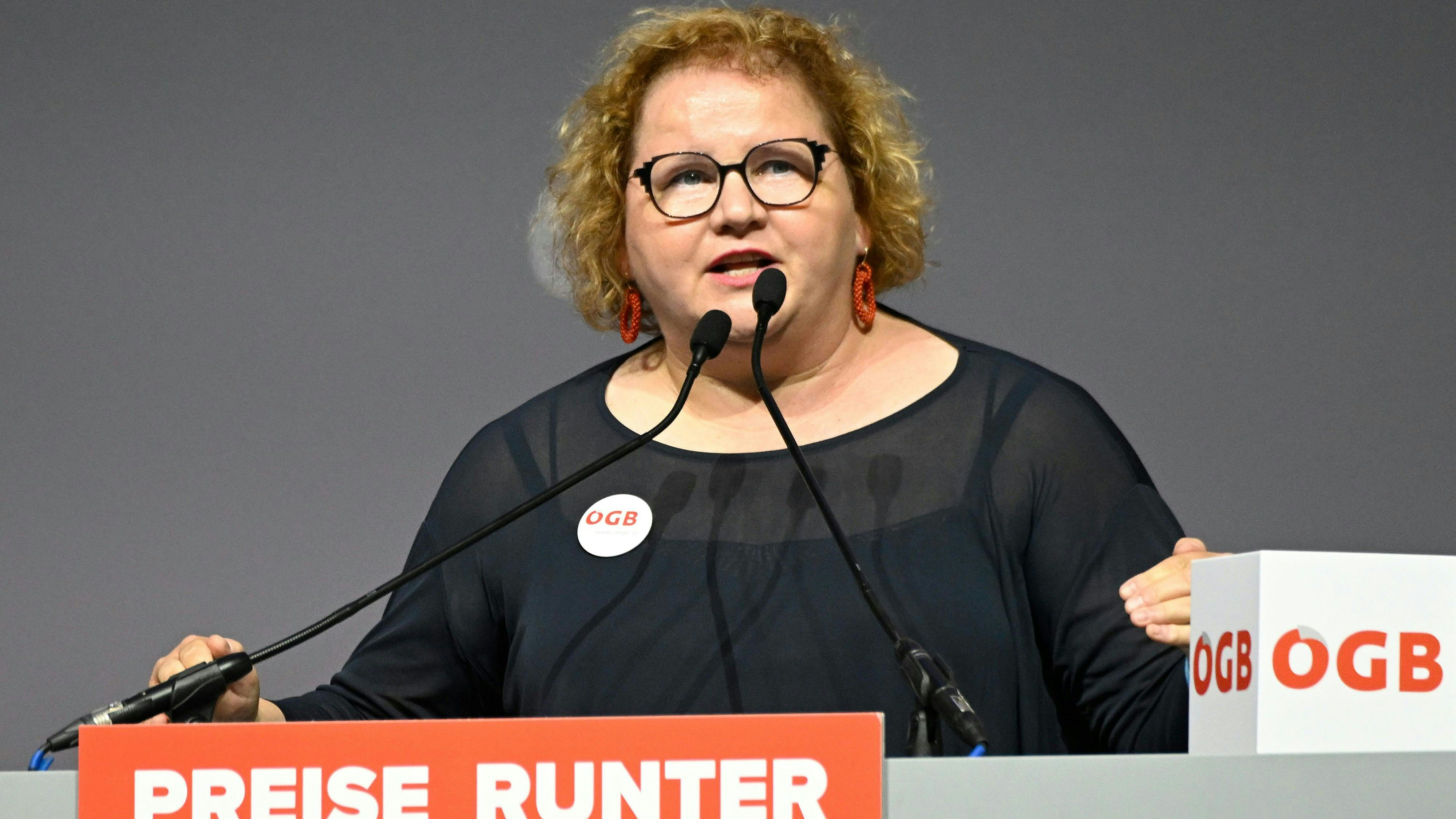 ÖGB-Vizepräsidentin Korinna Schumann wird als Ministerin gehandelt.