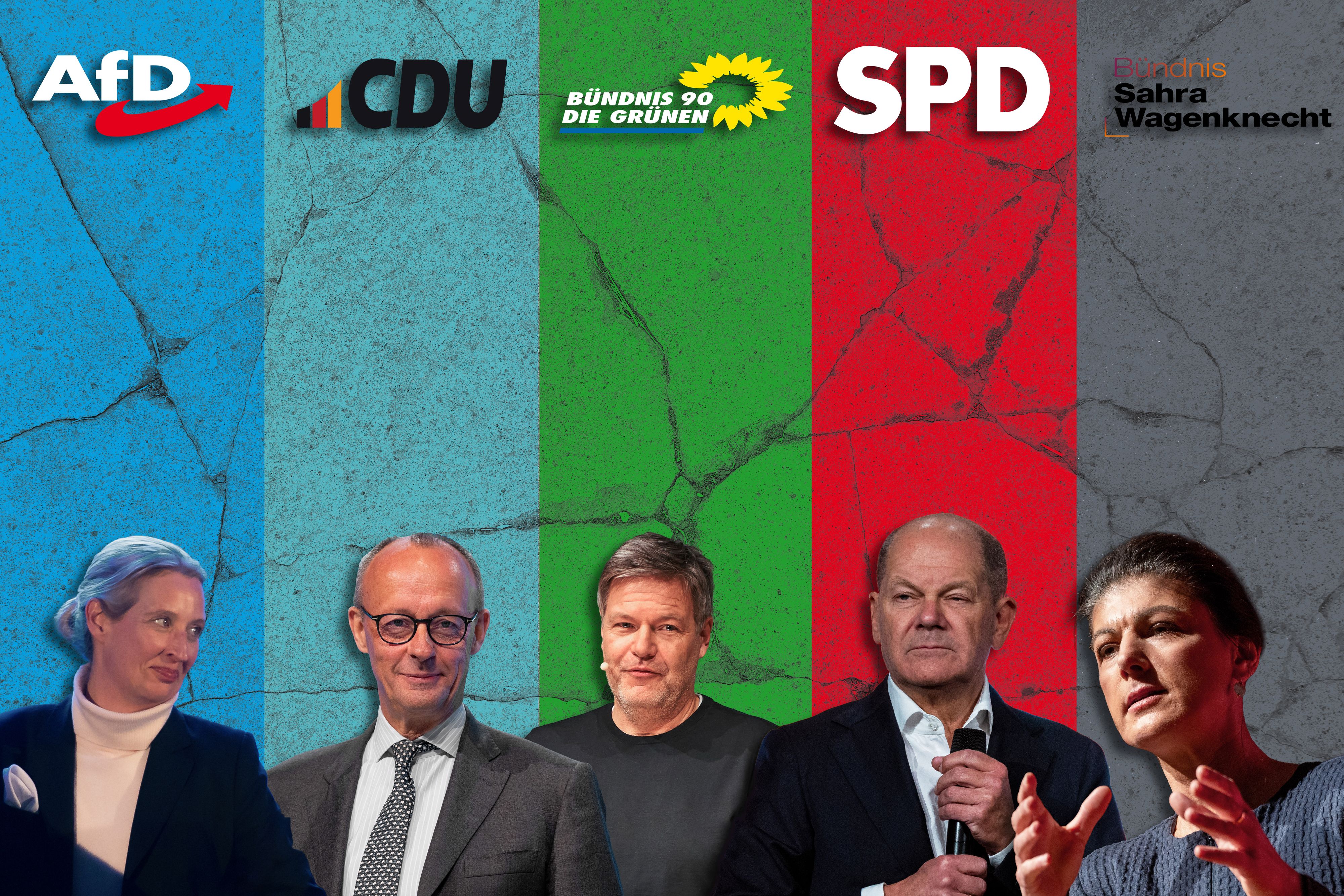Heute.at - Das wollen Merz, Weidel, Scholz und Habeck