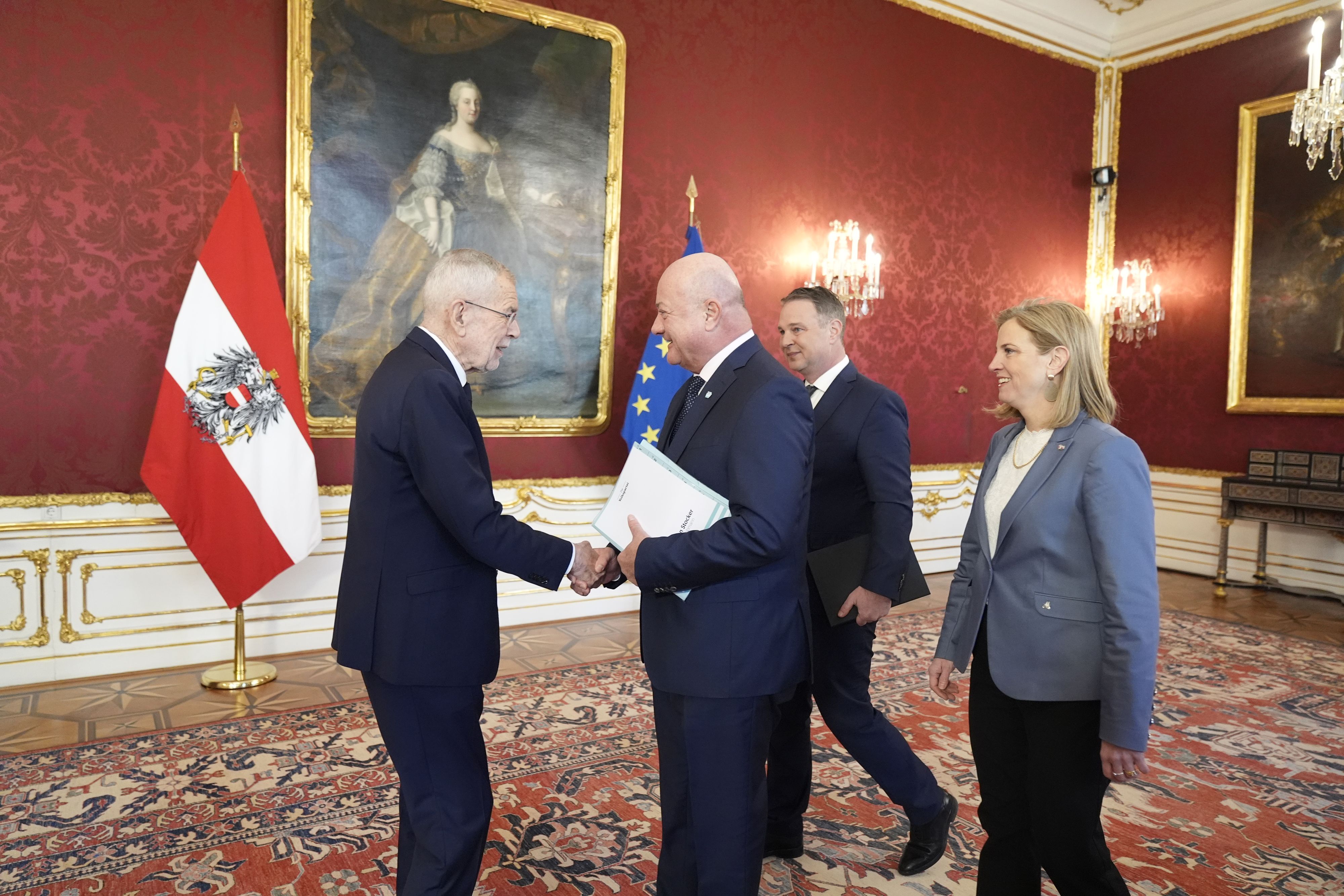 Ampel-Koalition beim Bundespräsidenten.