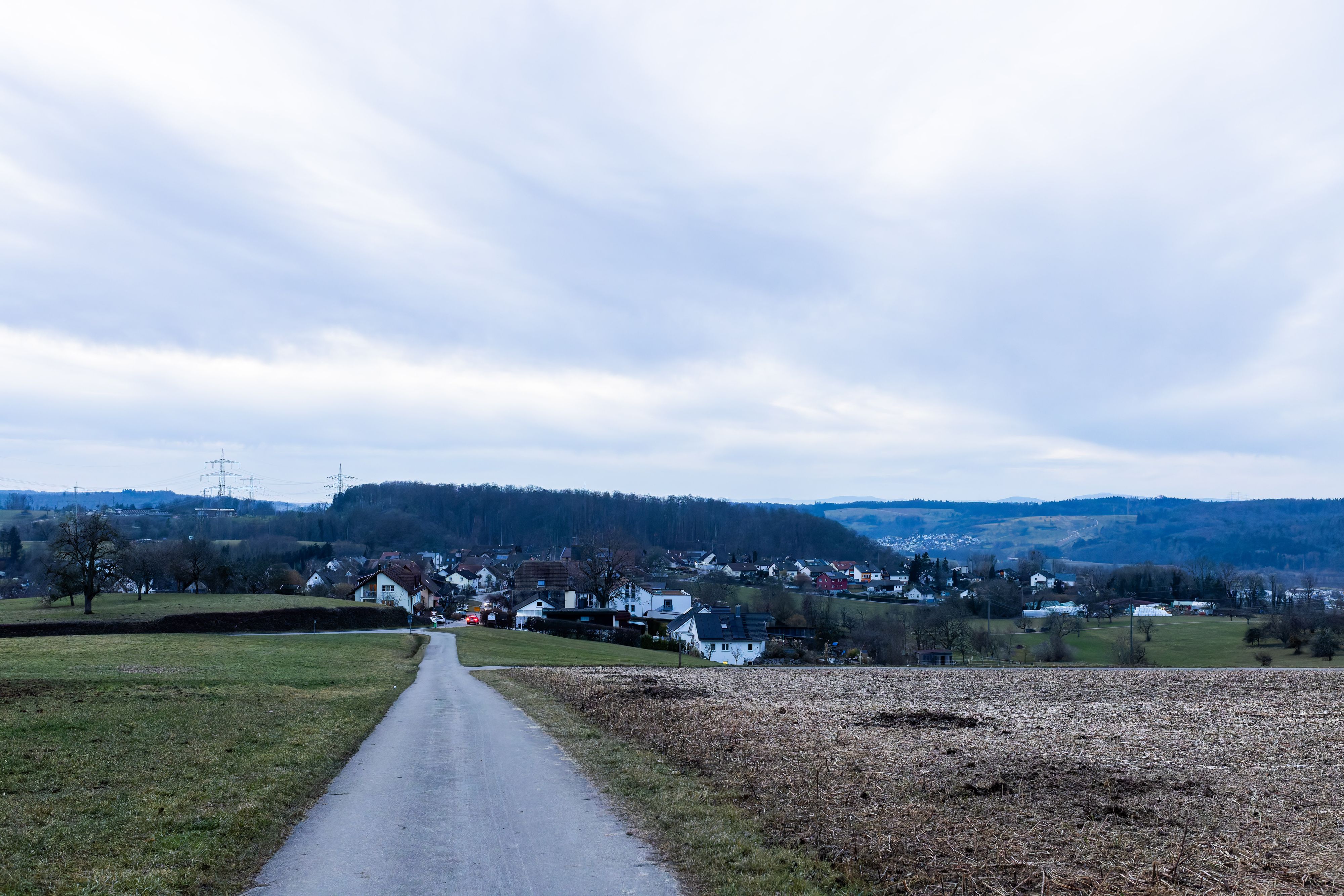 Der Ort Hüsingen am Tag nach dem Horror-Fund