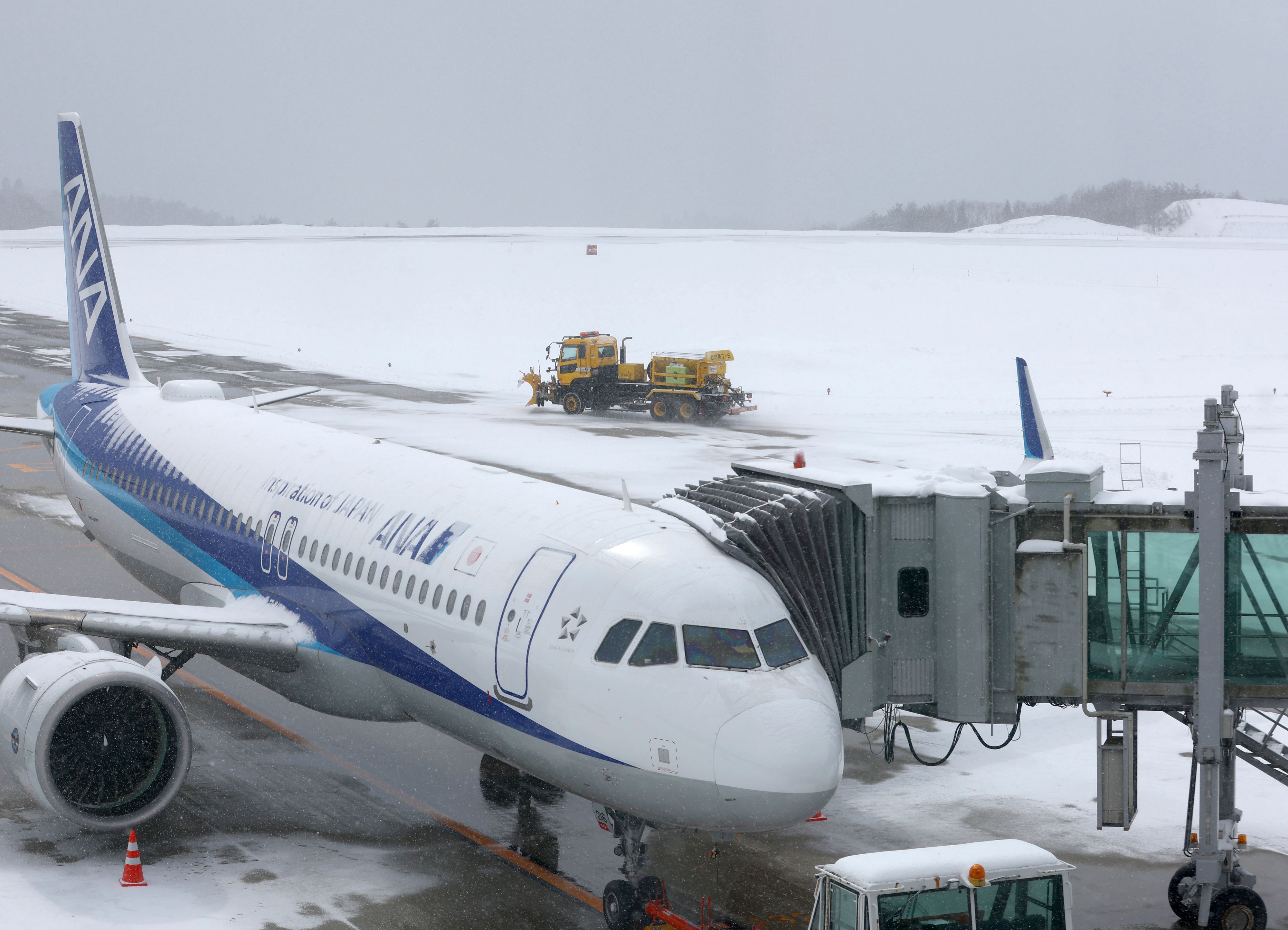 An den Flughäfen Hokkaidos kam es zu Dutzenden Flugausfällen.