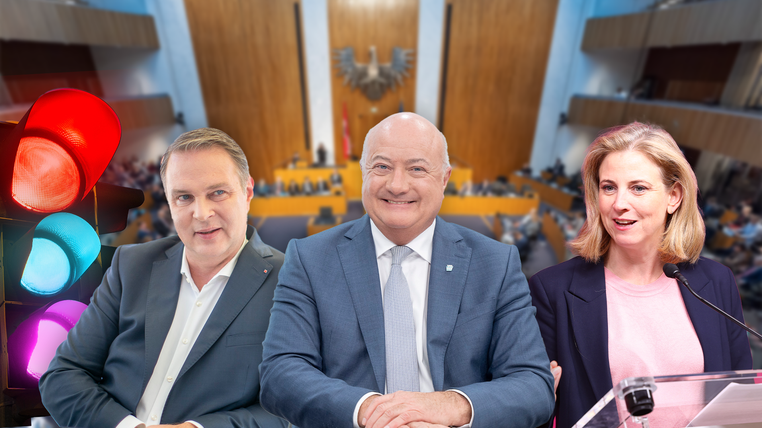 Die Austro-Ampel könnte noch am Mittwoch oder Donnerstag ihr Regierungsprogramm präsentieren.