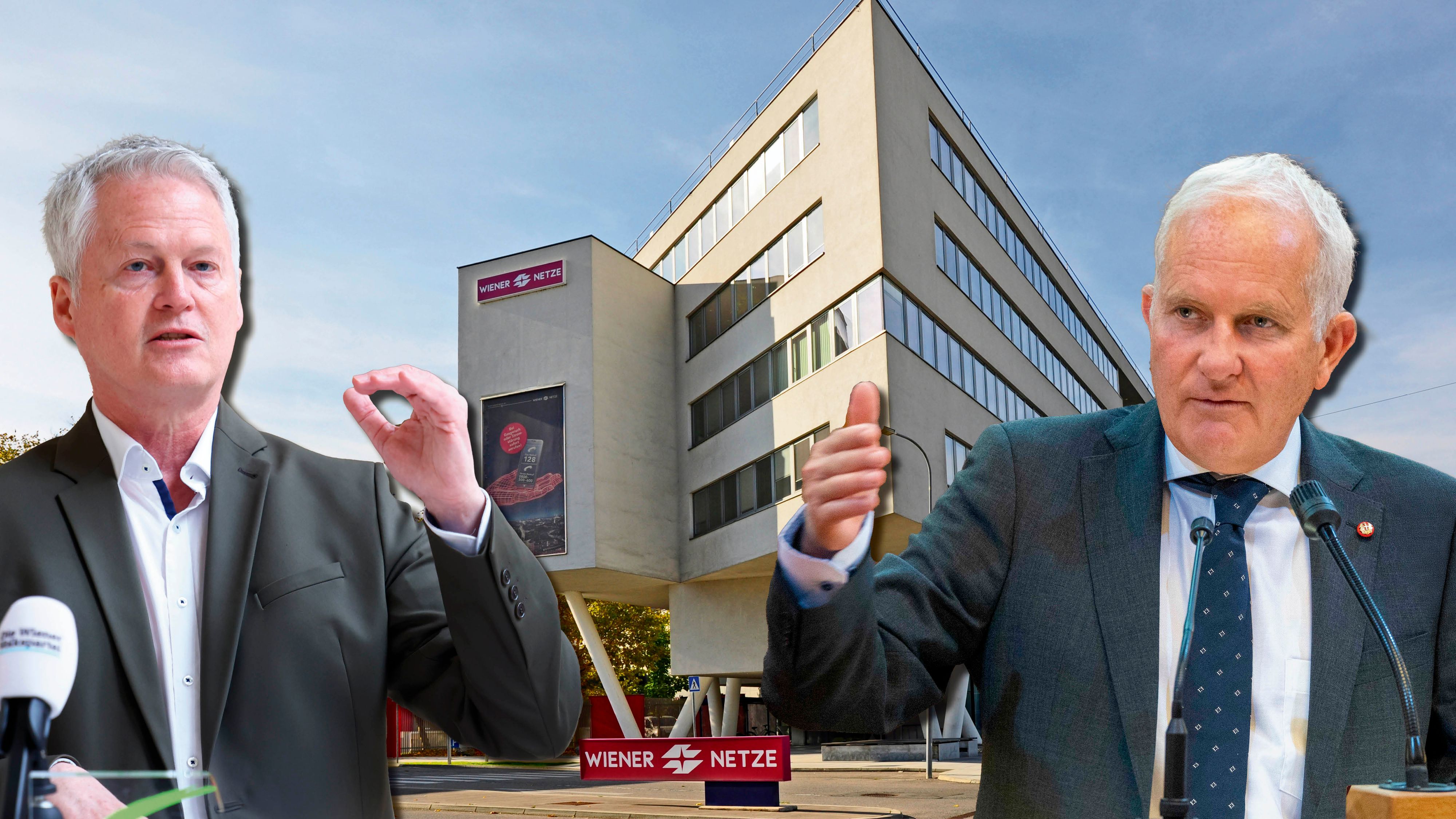 Grüner Gemeinderat David Ellensohn und ÖVP-Gemeinderat Michael Gorlitzer (v.l.) üben Kritik.