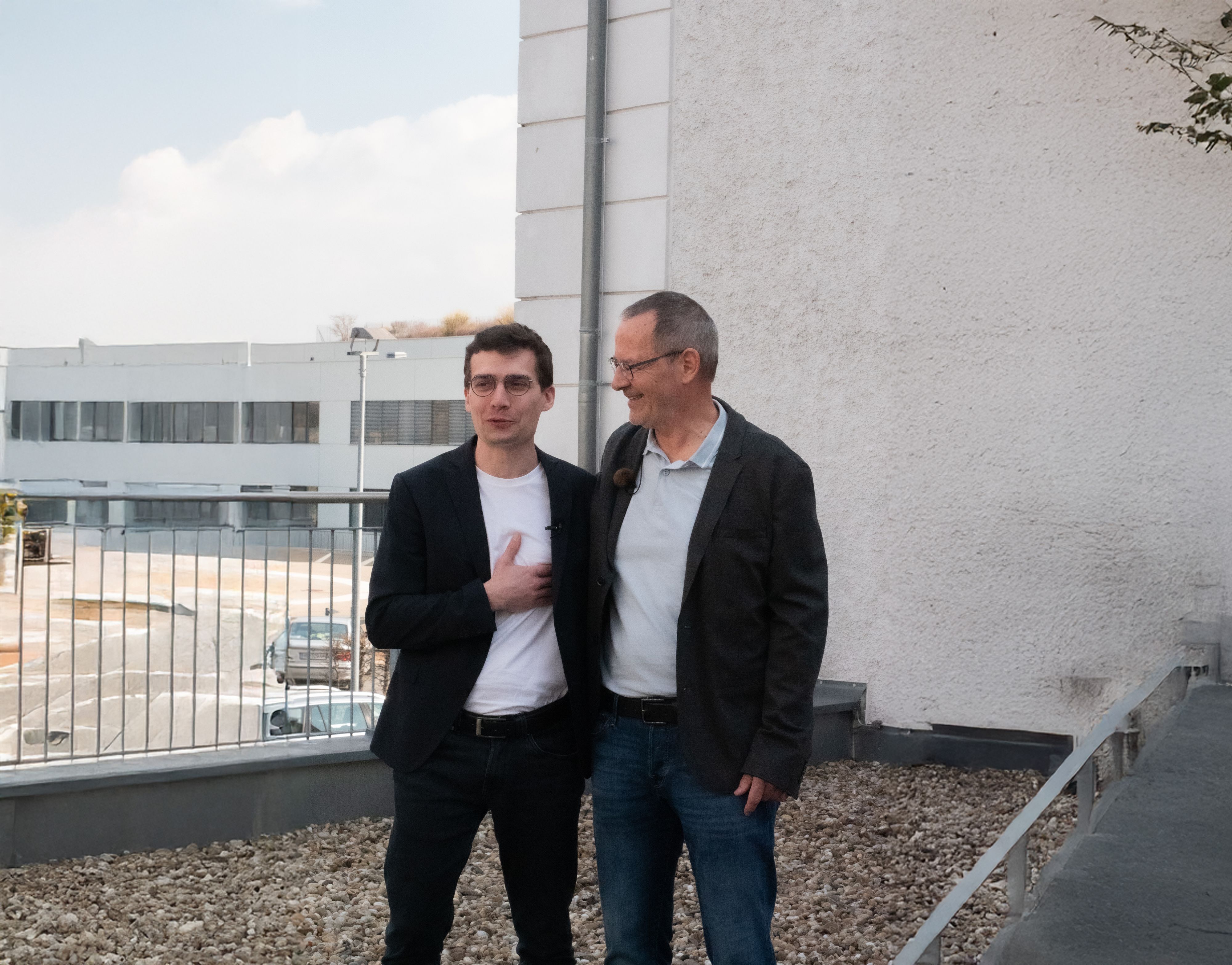 Durch eine Stammzellenspende rettete Viktor Schwabl (links) Günter Grabner das Leben.