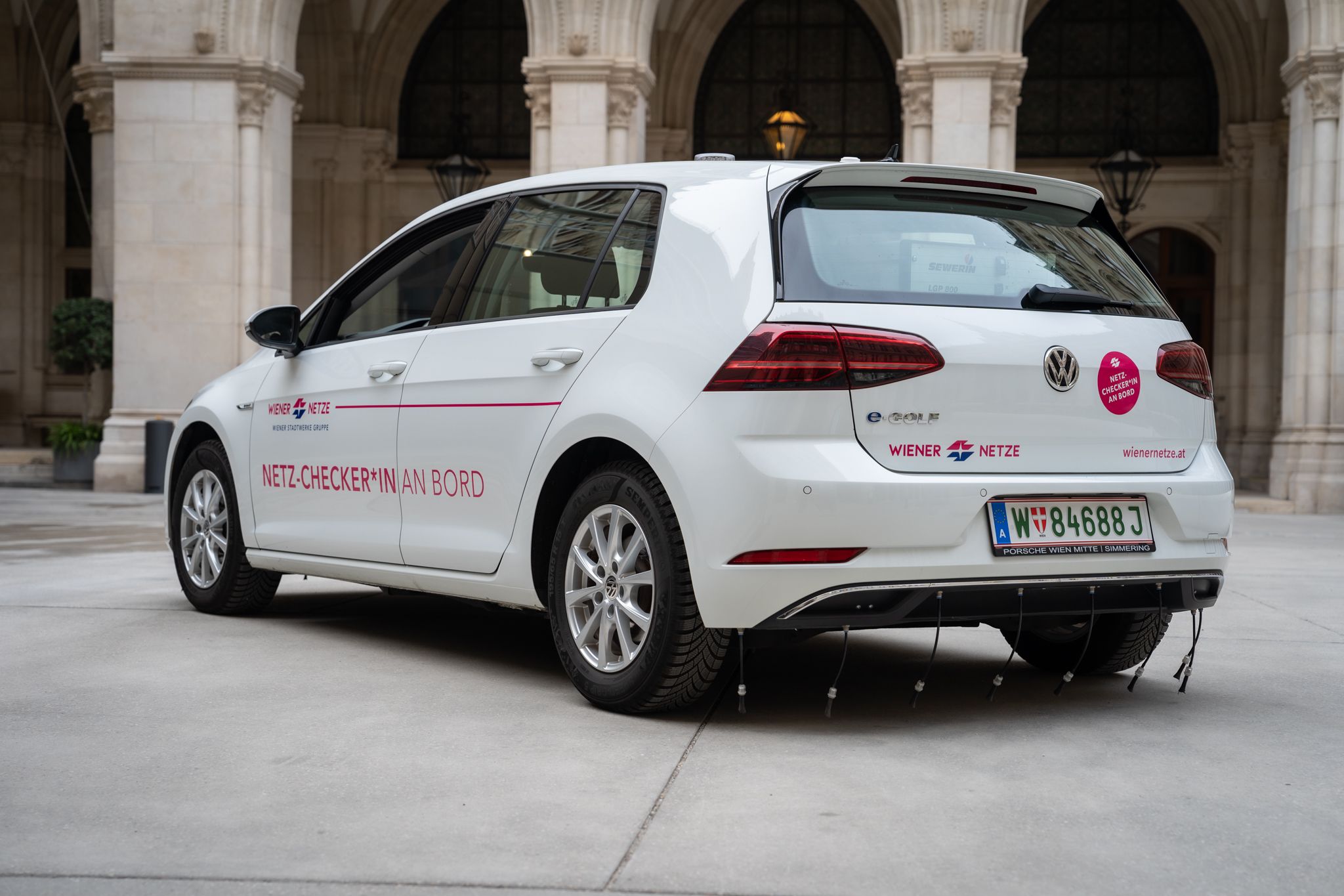 Teil des Fuhrparks der Wiener Netze: ein Gasspürauto.