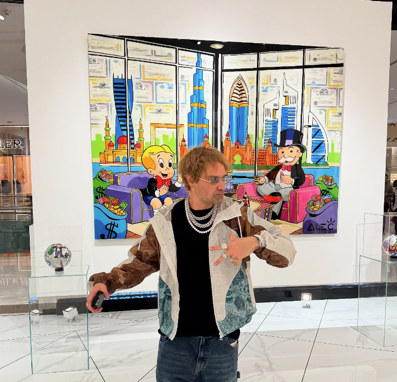 Alec Monopoly ist der Stargast von Jaqueline Lugner und Ehemann Leo Lugner.