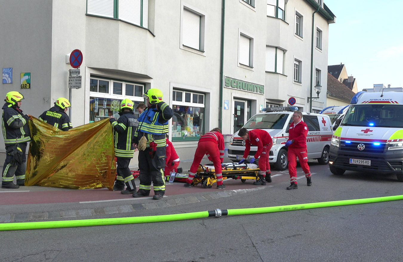 Großer Feuerwehreinsatz in Baden