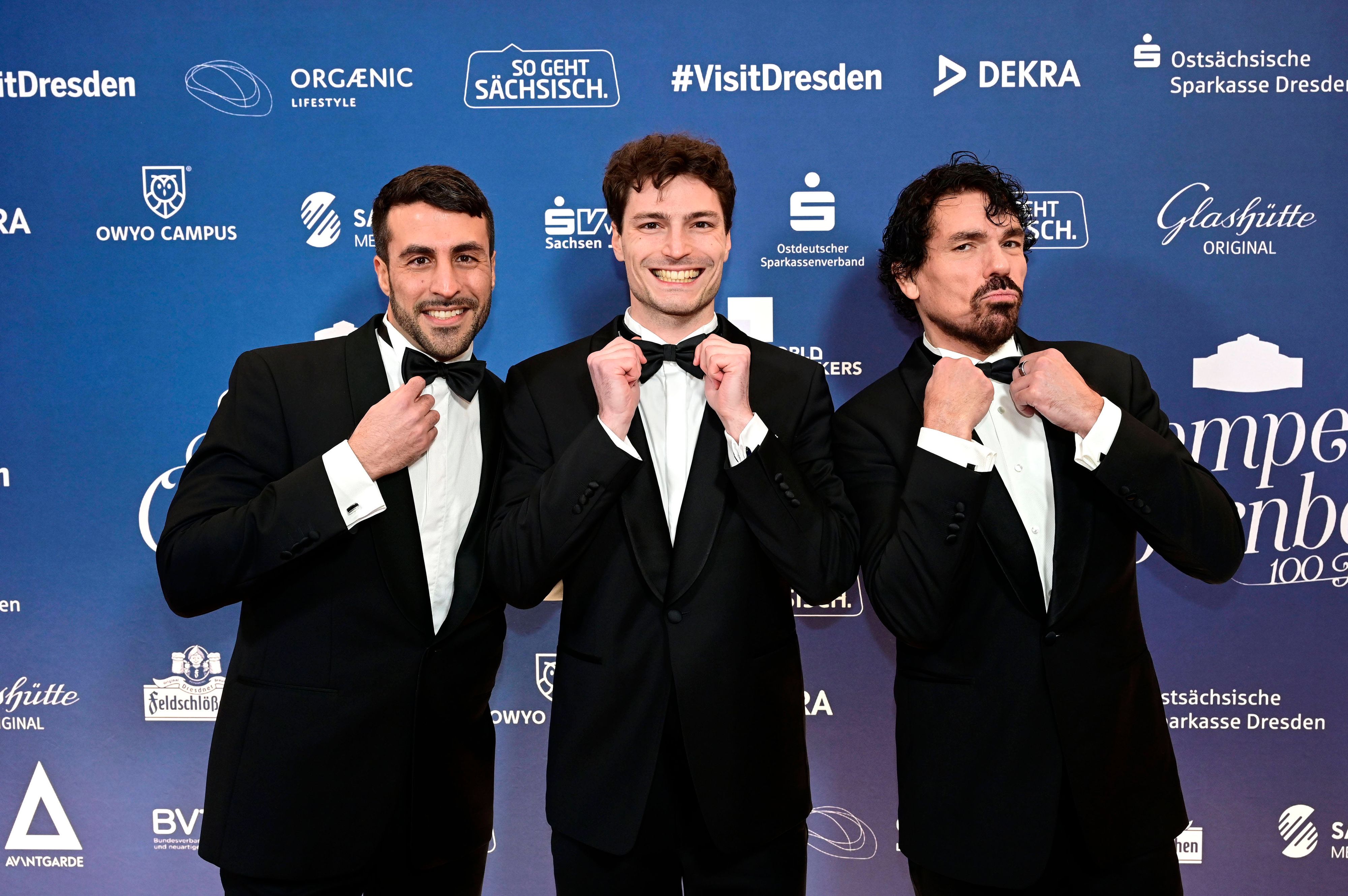 <strong>Impulso Tenors</strong> beim 17. SemperOpernball 2025 in Dresden.