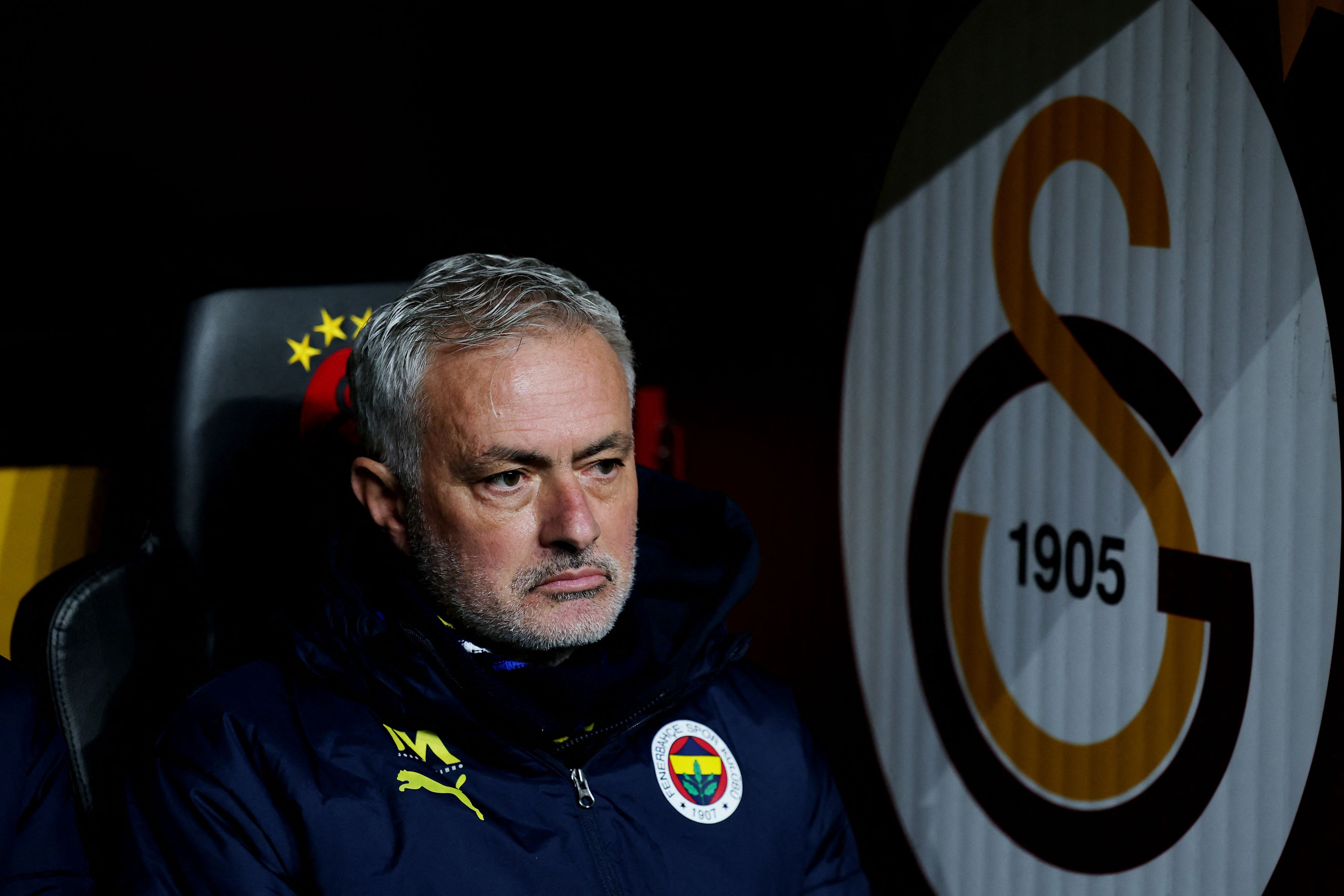 Fenerbahce-Trainer Jose Mourinho im Duell gegen Galatasaray. 