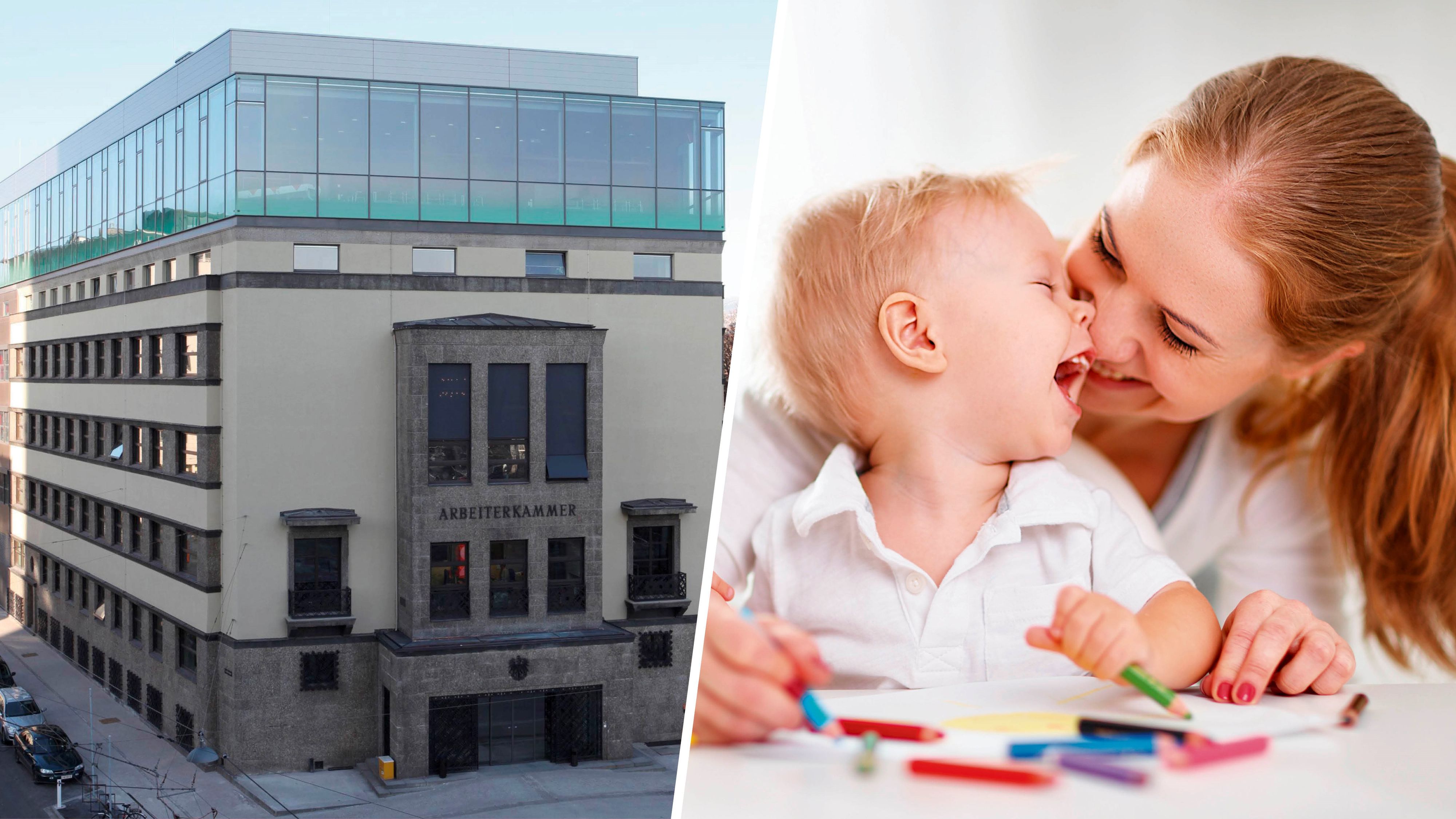 Der jungen Mama verging das Lachen, sie schaltete die Arbeiterkammer ein. (Symbolbild)