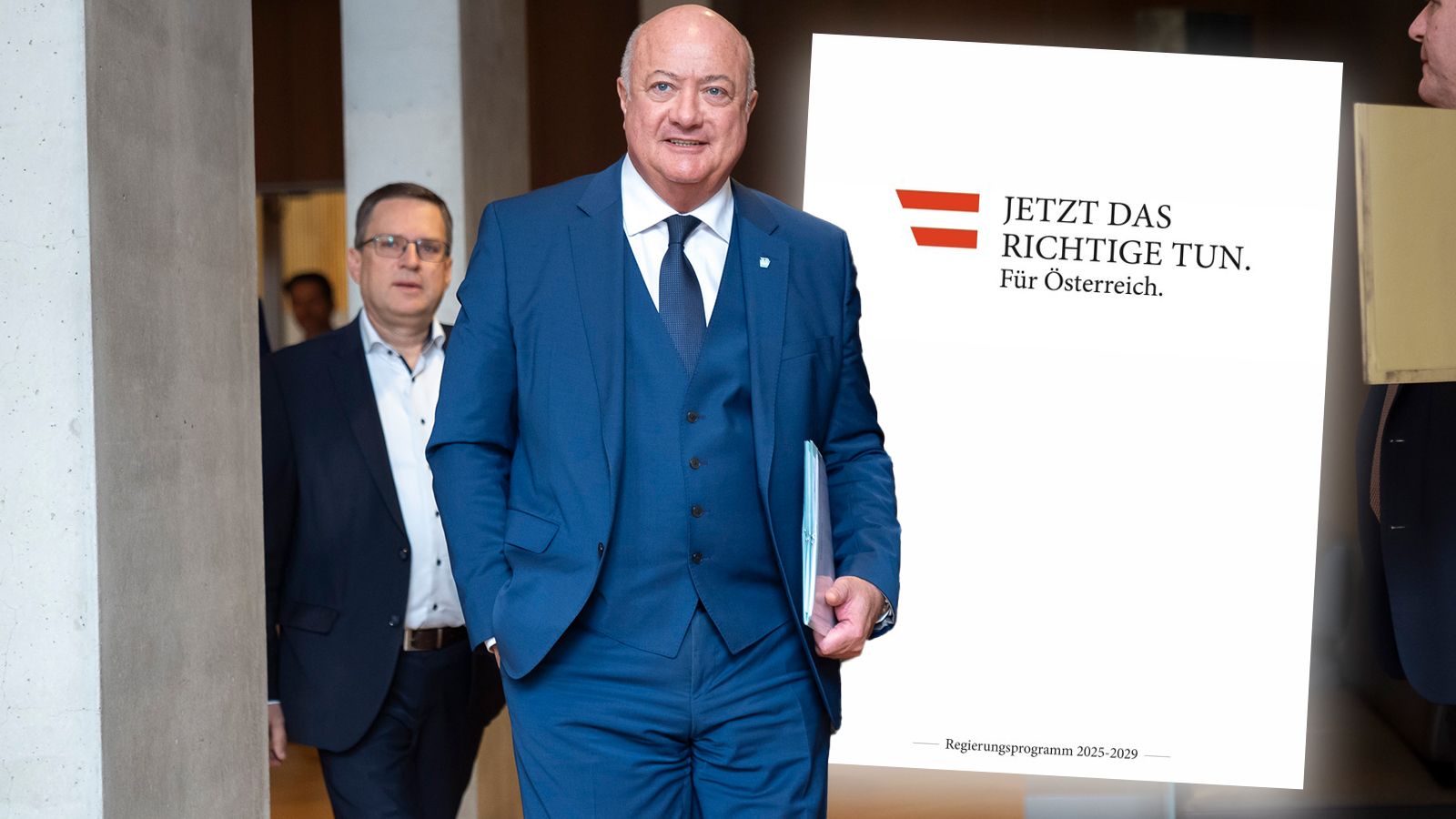ÖVP-Obmann Christian Stocker wird am Montag erster Kanzler einer Dreier-Regierung. Motto: 