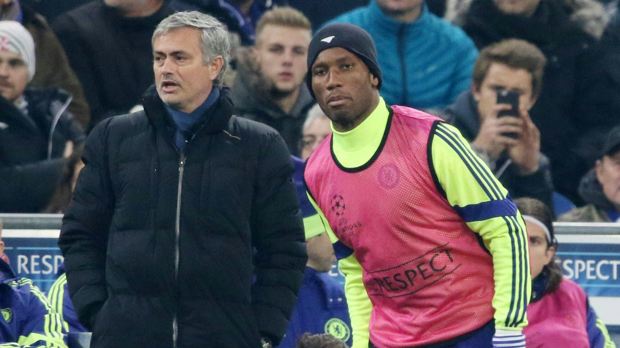 Didier Drogba und José Mourinho
