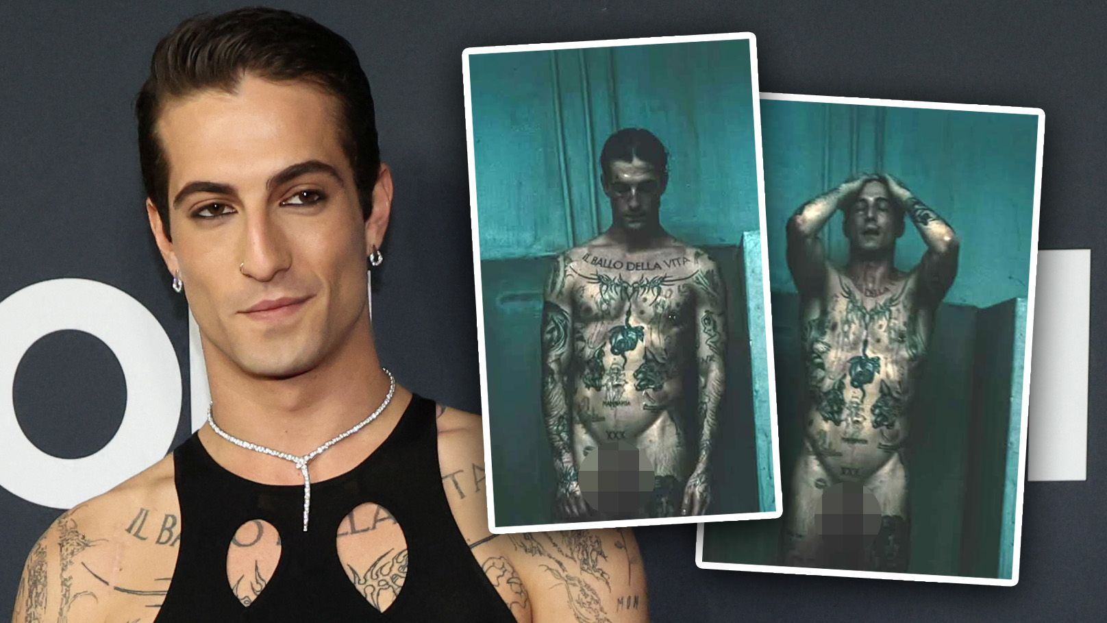 Damiano David hat offensichtlich kein Problem mit Nacktheit.