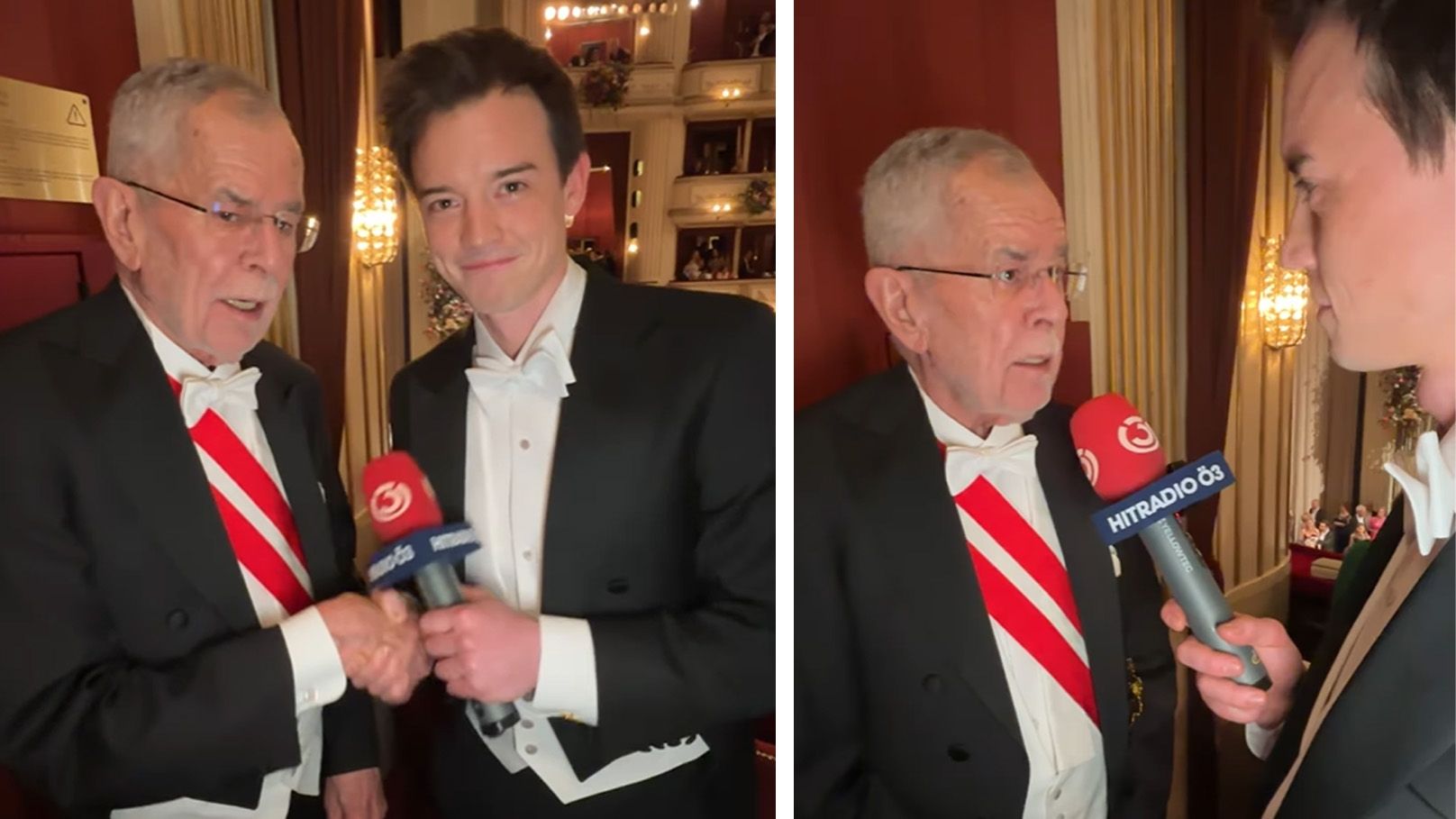 Hansa holte Van der Bellen vors Ö3-Mirko und erlaubte sich einen Scherz.