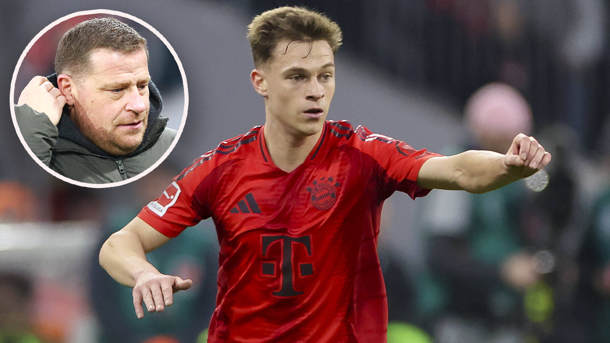 Bayern-Vorstand Max Eberl spricht über Joshua Kimmich. 