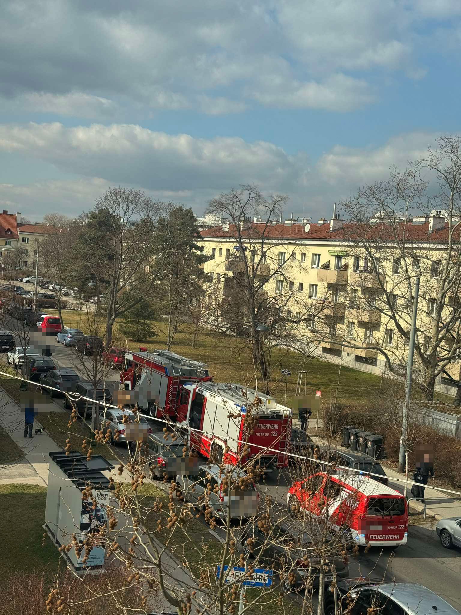 Besorgniserregende Augenblicke am Samstag in Wien-Floridsdorf.