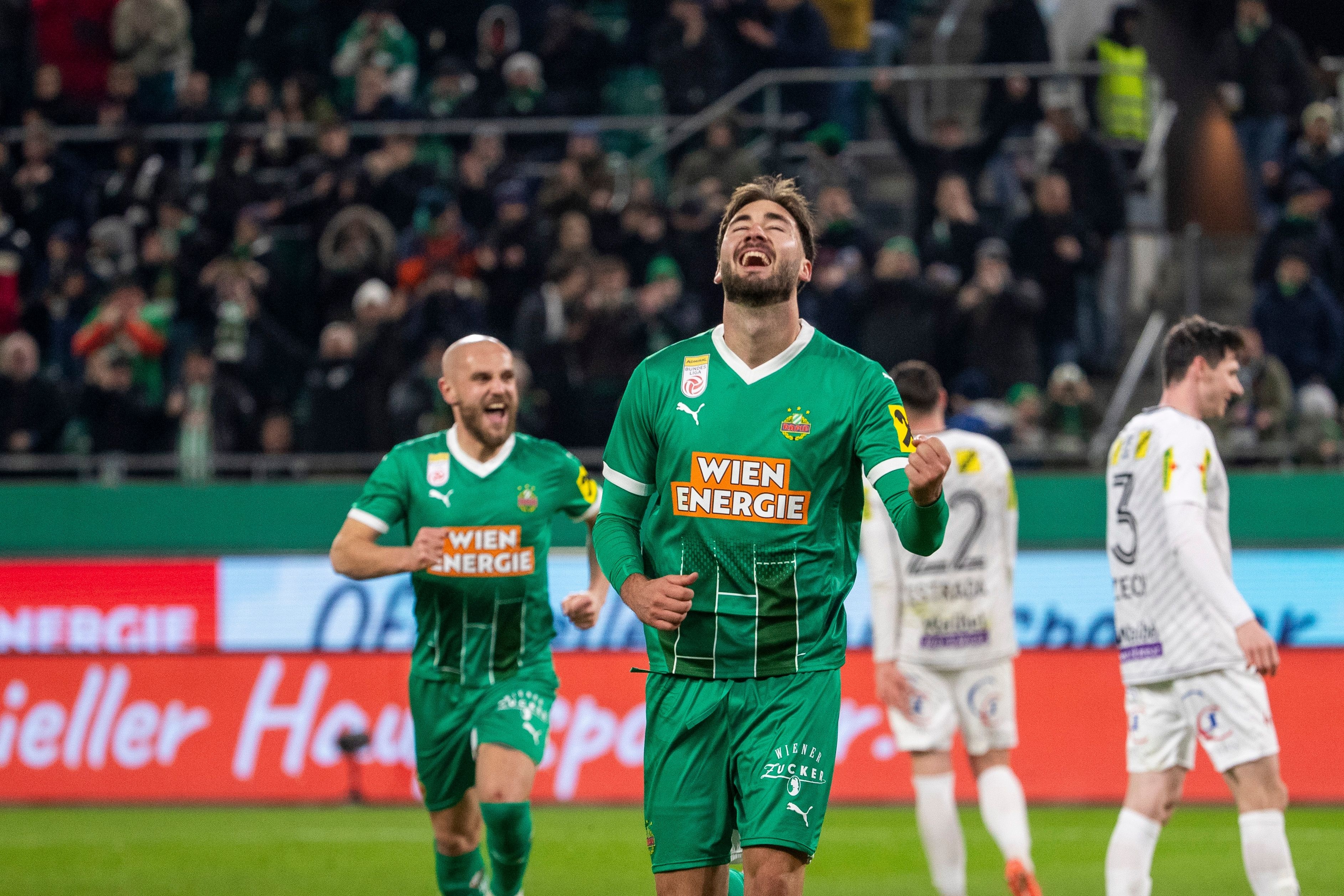 Rapid jubelt über den ersten Sieg im Jahr 2025.