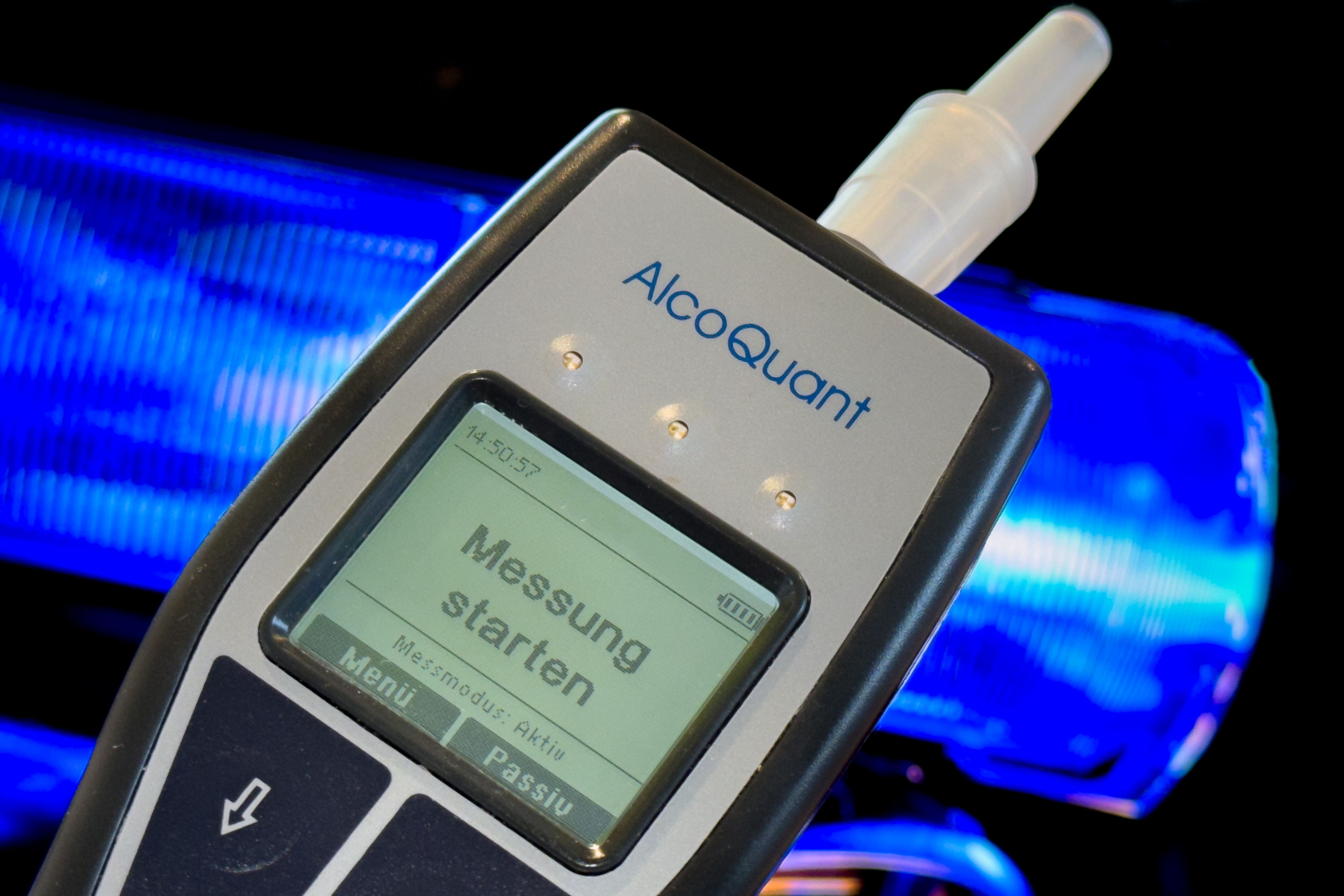 Ein durchgeführter Alkomattest ergab eine 