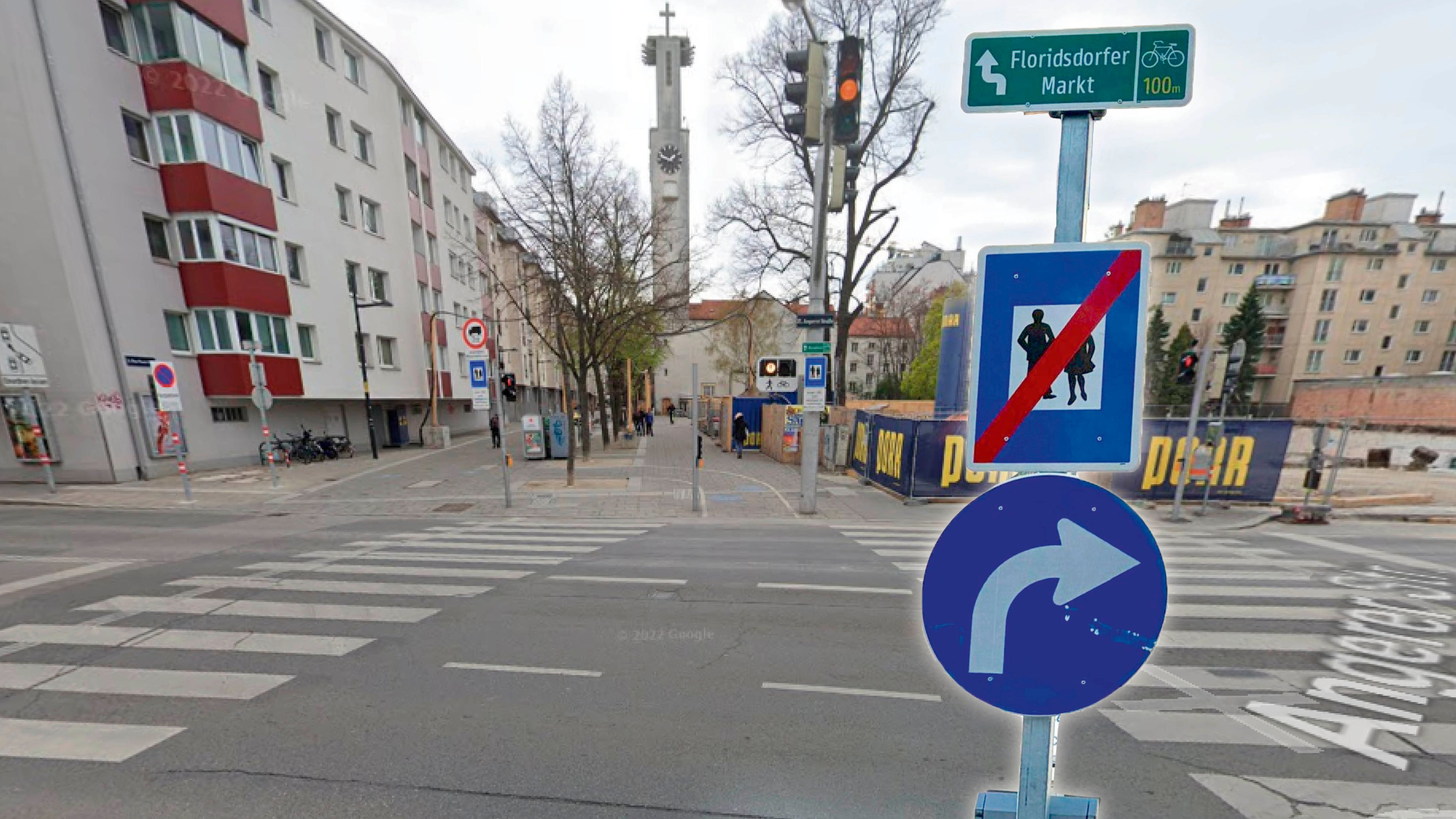 Heute.at - Schilderwald in Floridsdorf – das steckt dahinter!