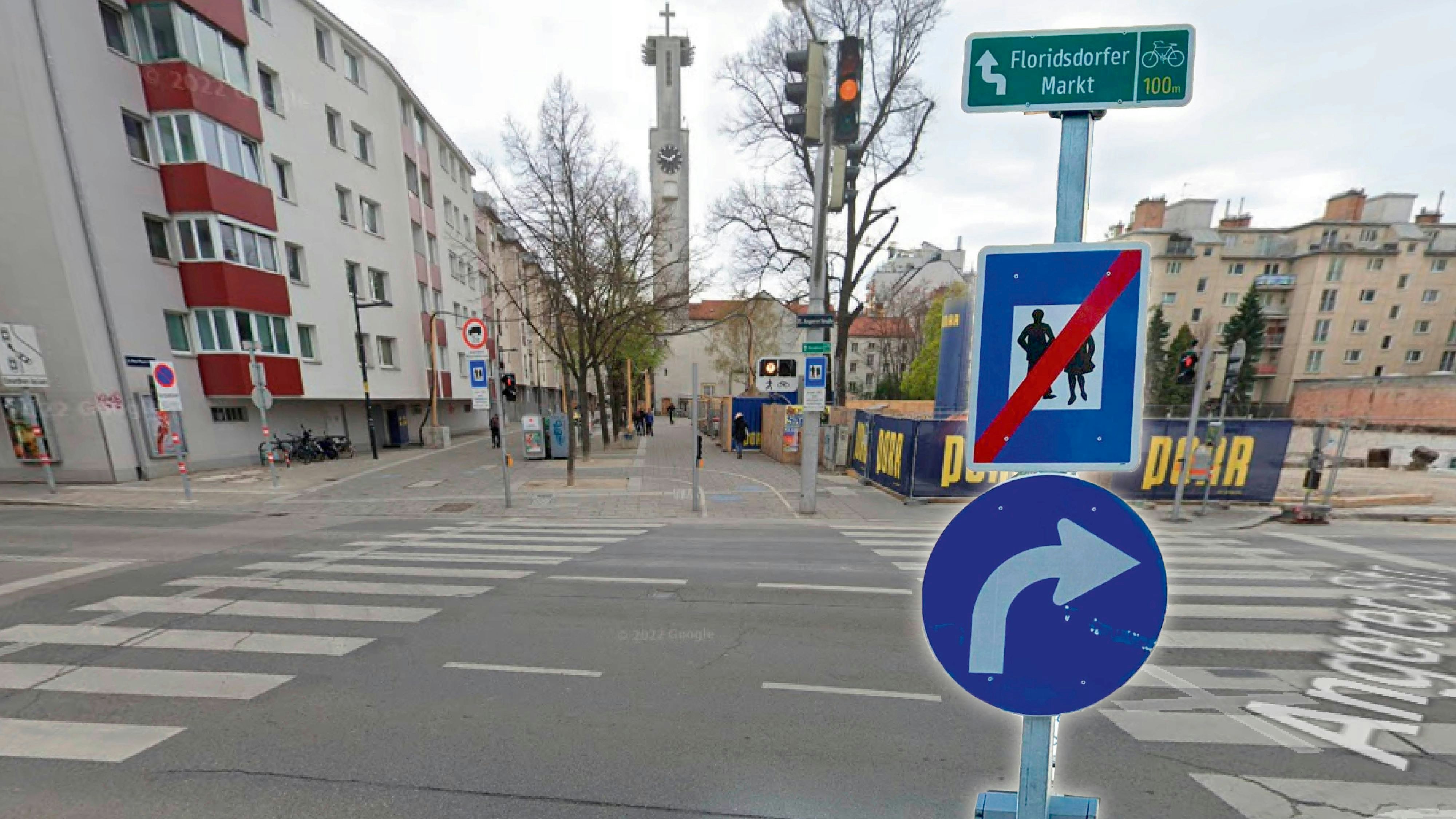 Heute.at - Schilderwald in Floridsdorf – das steckt dahinter!