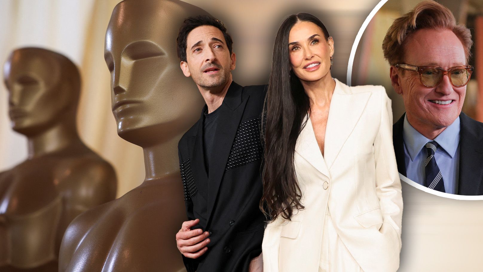 Brody und Moore zählen bei den Oscars zu den Favoriten. O’Brien moderiert.