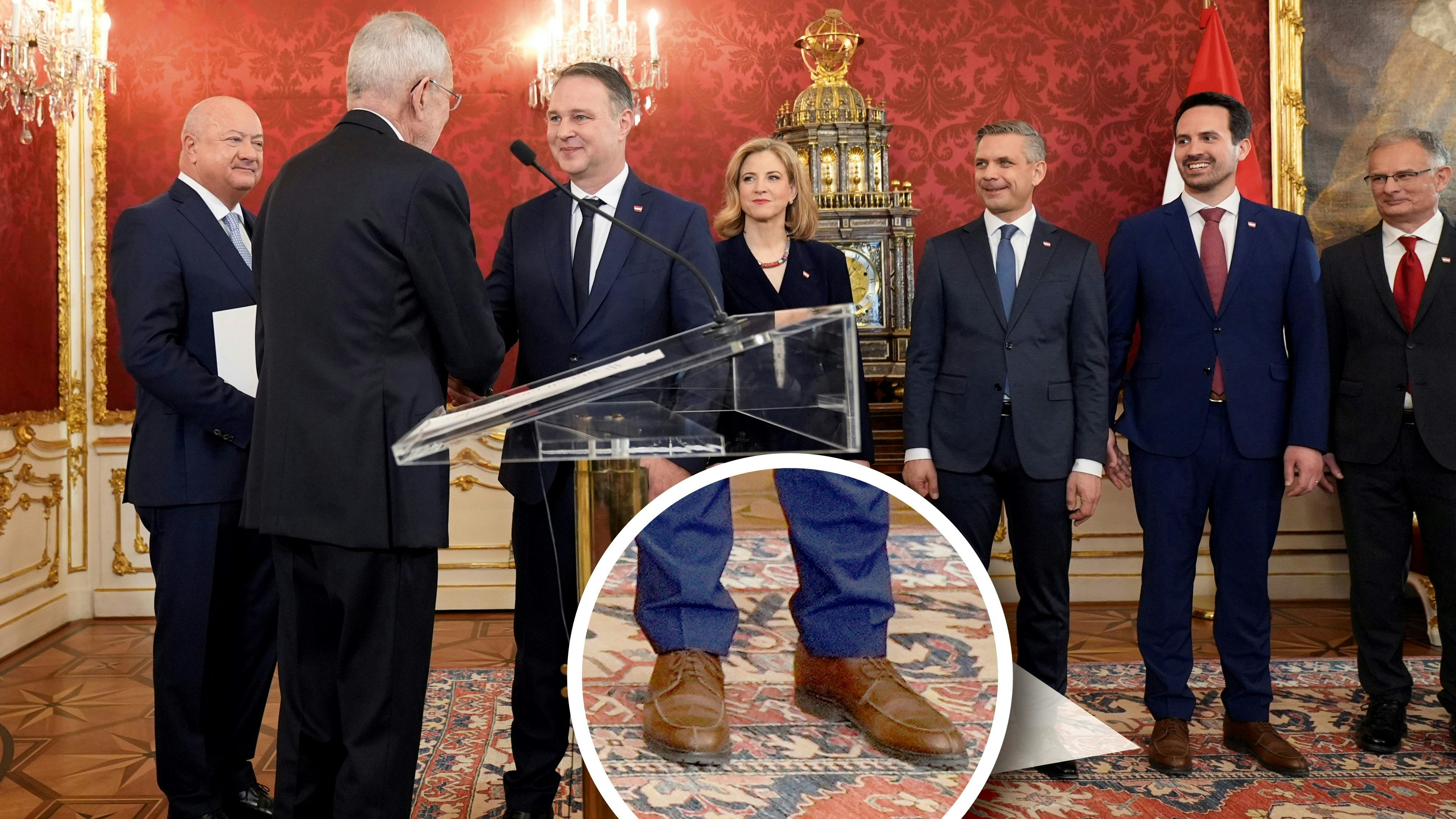 Heute.at - Braune Schuhe von Minister lösen Style-Debatte aus