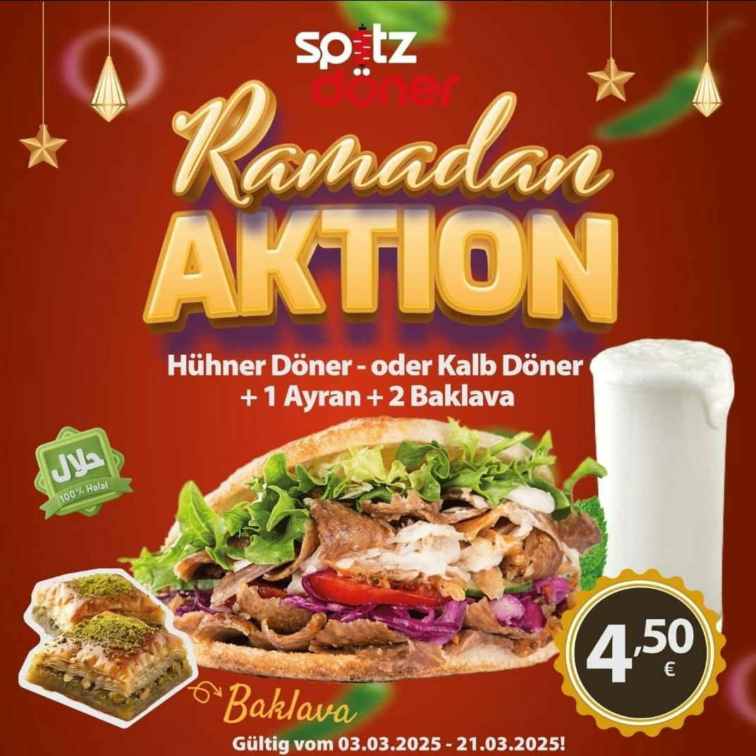 Ramadan-Aktion im Lokal "Spitz döner"