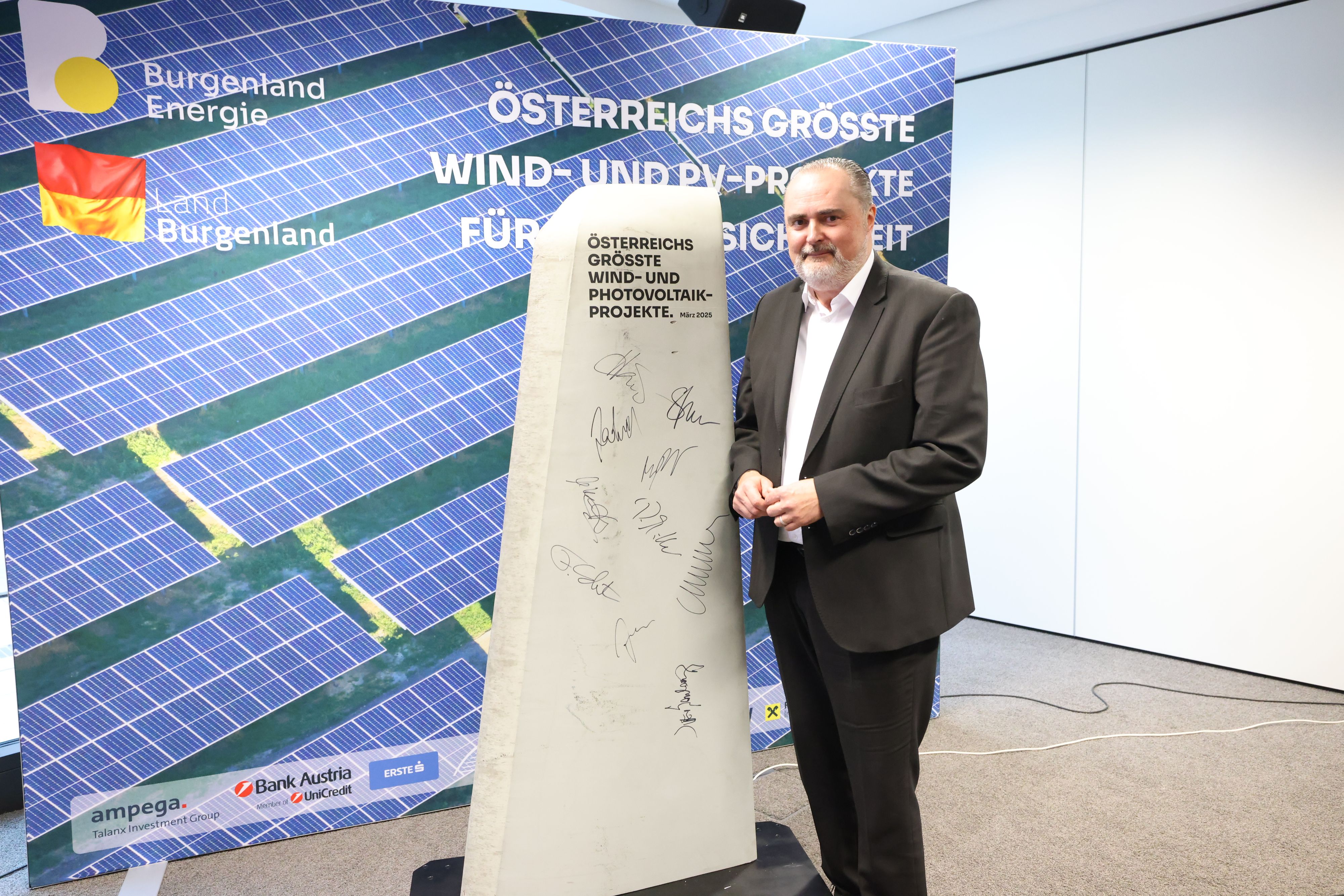 Burgenlands Landeshauptmann Hans Peter Doskozil bei der Präsentation der ambitionierten Pläne.