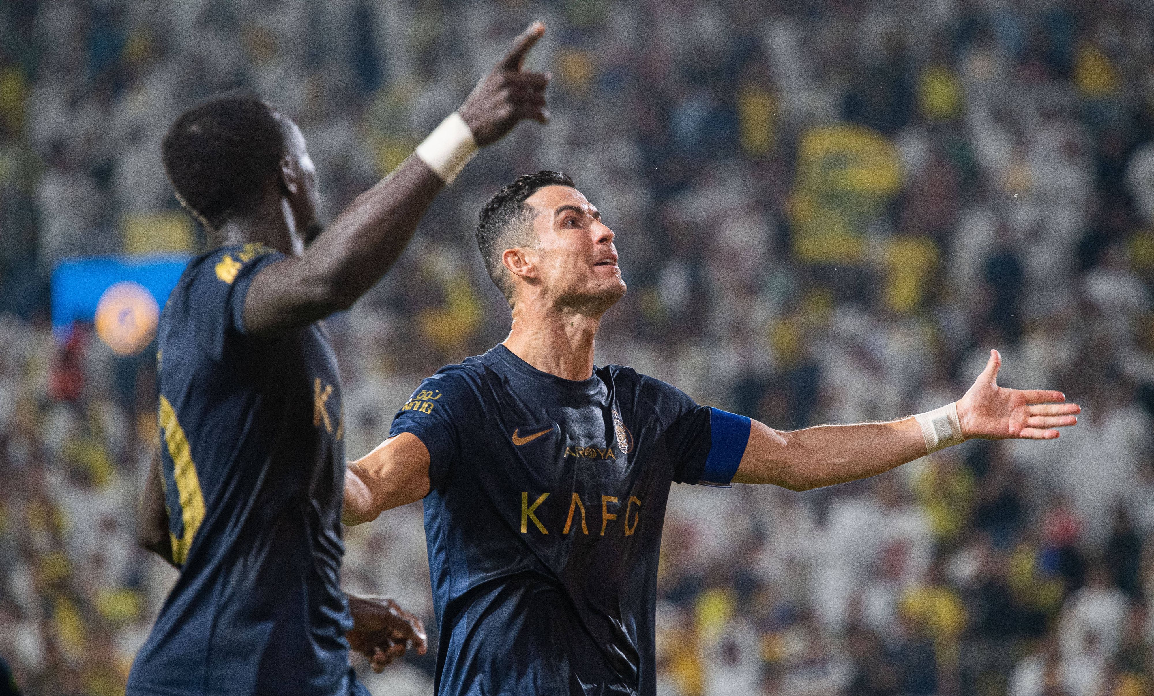 Die Al-Nassr-Stars Sadio Mane und Cristiano Ronaldo.