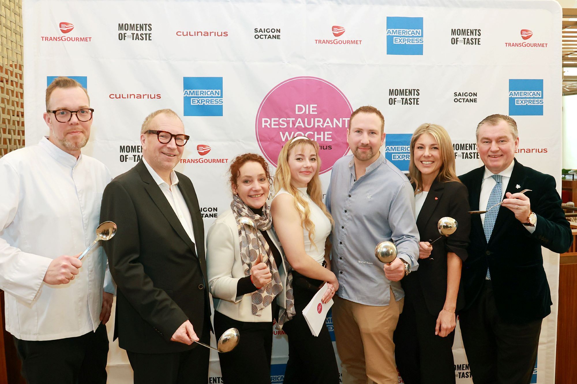 Die Creme da la Creme der heimischen Gastroszene: Max Kischnick (Elstar), Franz Bernthaler (Culinarius), Gerda Stocker (Kräuterwirtin), Celina Trinkl (Culinarius), Marcel Ruhm (DiningRuhm), Ursula Polymeropulos (Transgourmet), Toni Mörwald (Mörwald)