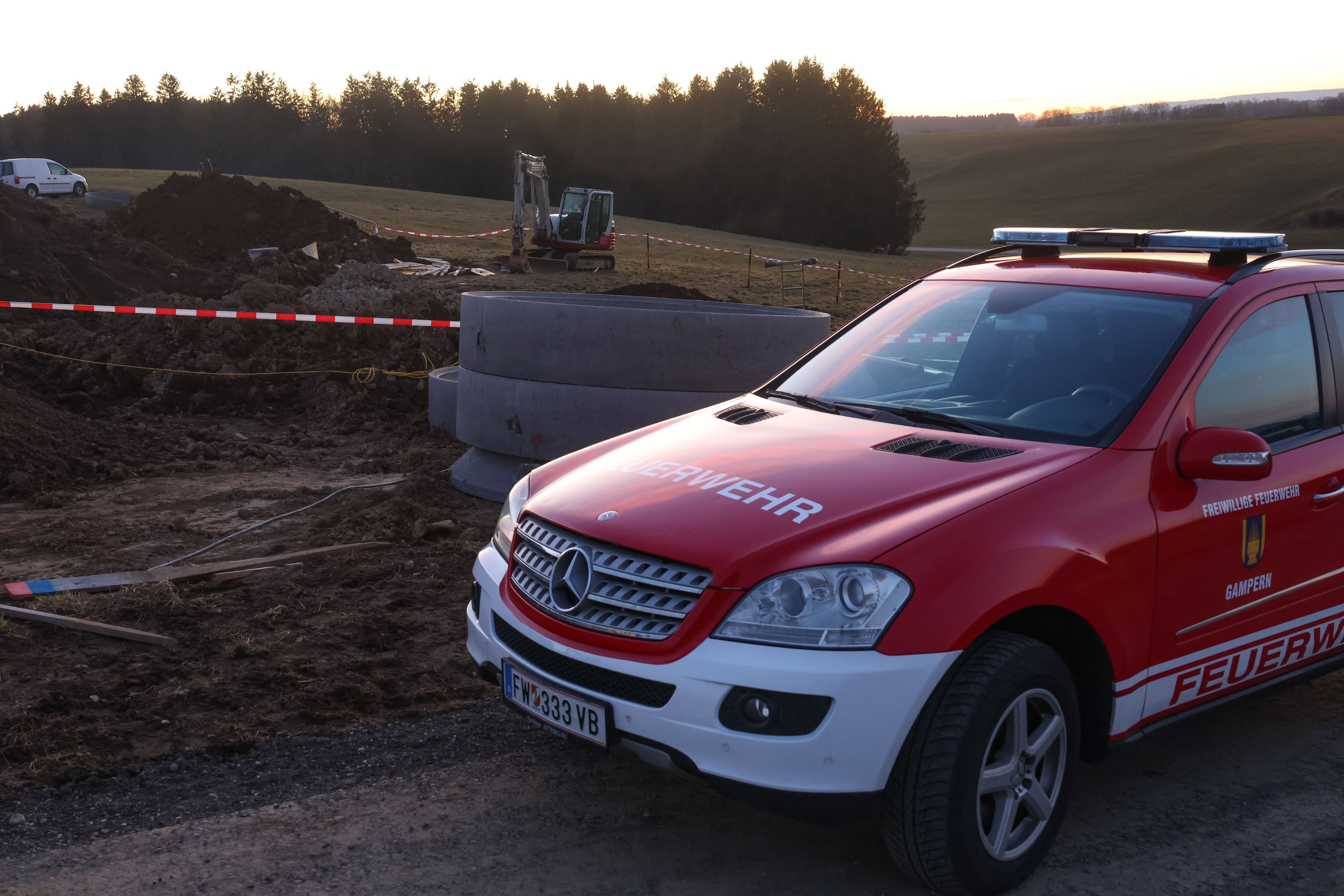 Auf dieser Baustelle in Gampern (bez. Vöcklabruck) passierte der tragische Unfall.