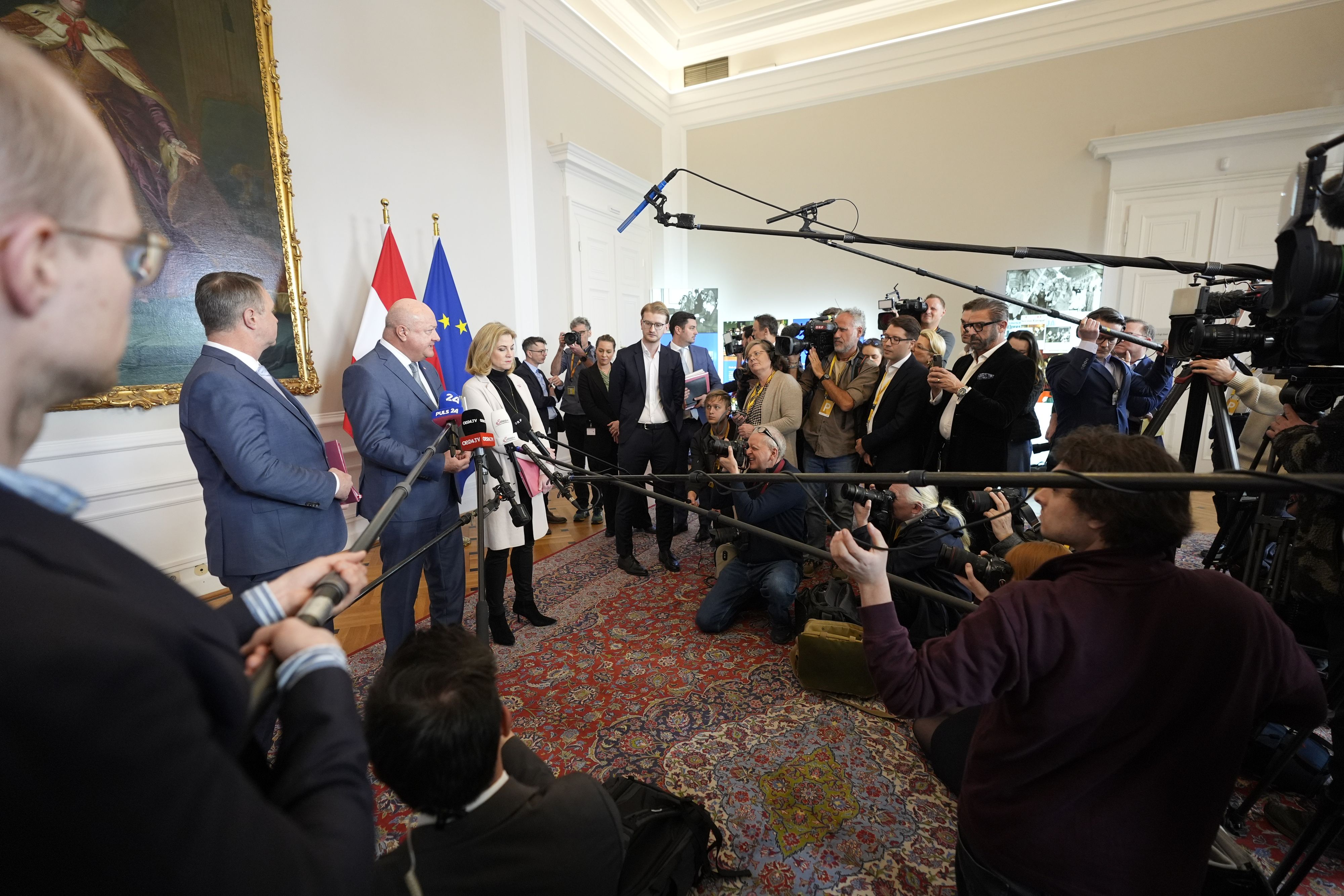 Die Ampel tritt vor die Presse (Archivfoto).