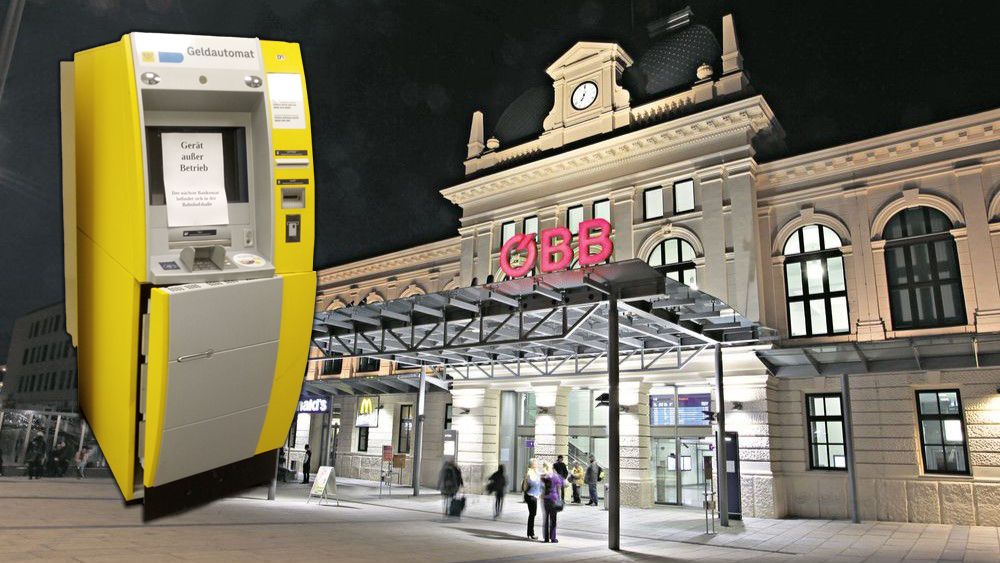 Nächster Bankomat bleibt nachts leer – diesmal beim Bahnhof St. Pölten.