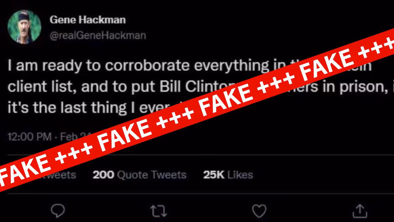 Profil, Screenshot, Behauptung: Nichts davon ist echt.