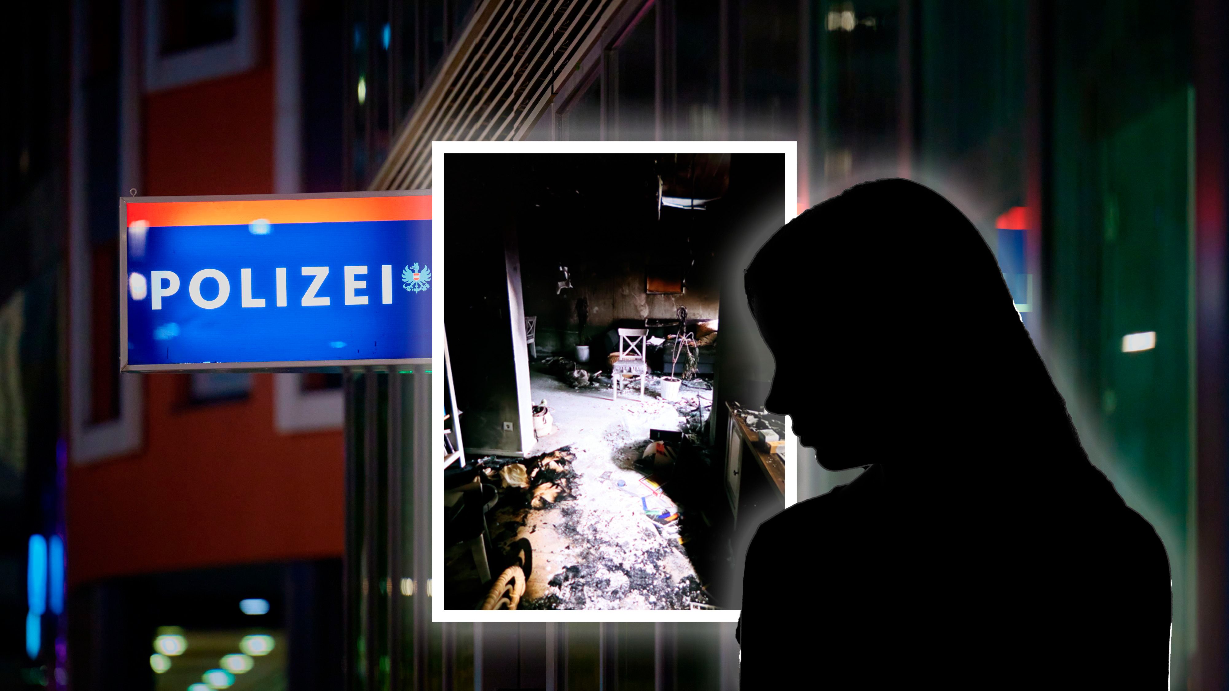 Das Opfer ist eine Lehrerin - ihre Wohnung brannte völlig aus, die Verdächtigen sind in Haft.