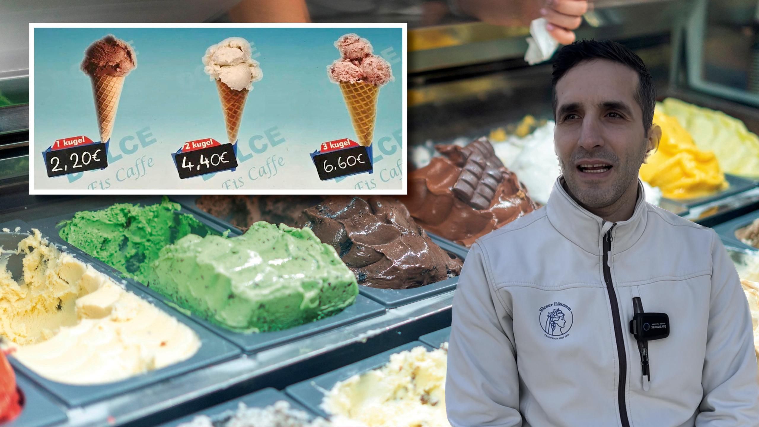 Wer gerne Eis isst, muss dieses Jahr tiefer in die Tasche greifen. Die Kosten für alles explodieren, und auch die Preise in den Eissalons steigen – sehr zum Ärger der Eisliebhaber.