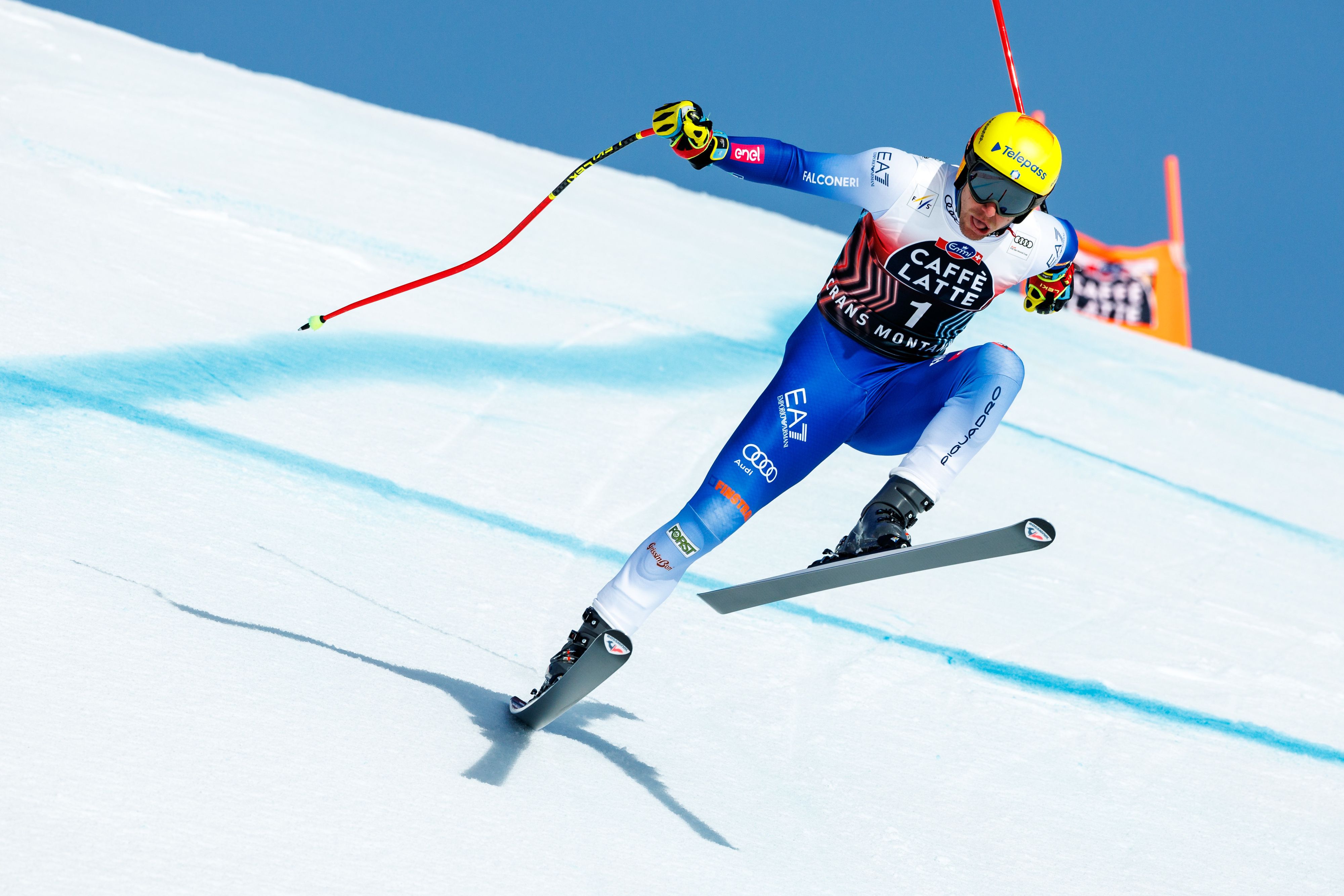 Mattia Casse flog in Kvitfjell ab.