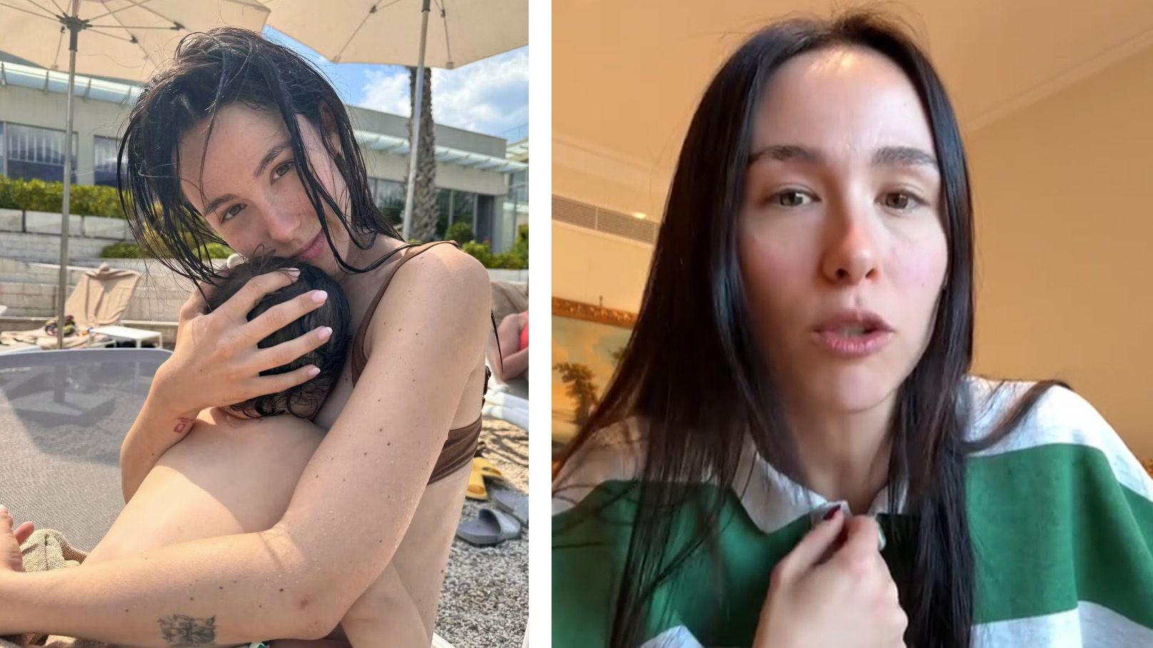 Aurora Ramazzotti spricht auf Instagram über Kinder im Flugzeug.