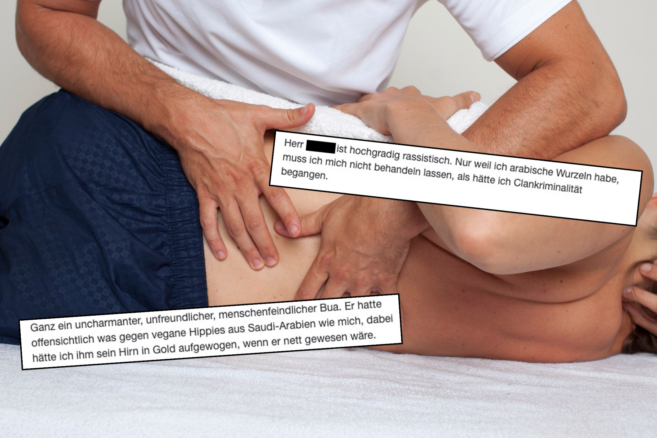 Auf Google gibt es auch negative Bewertungen des Physiotherapeuten (Symbolbild).