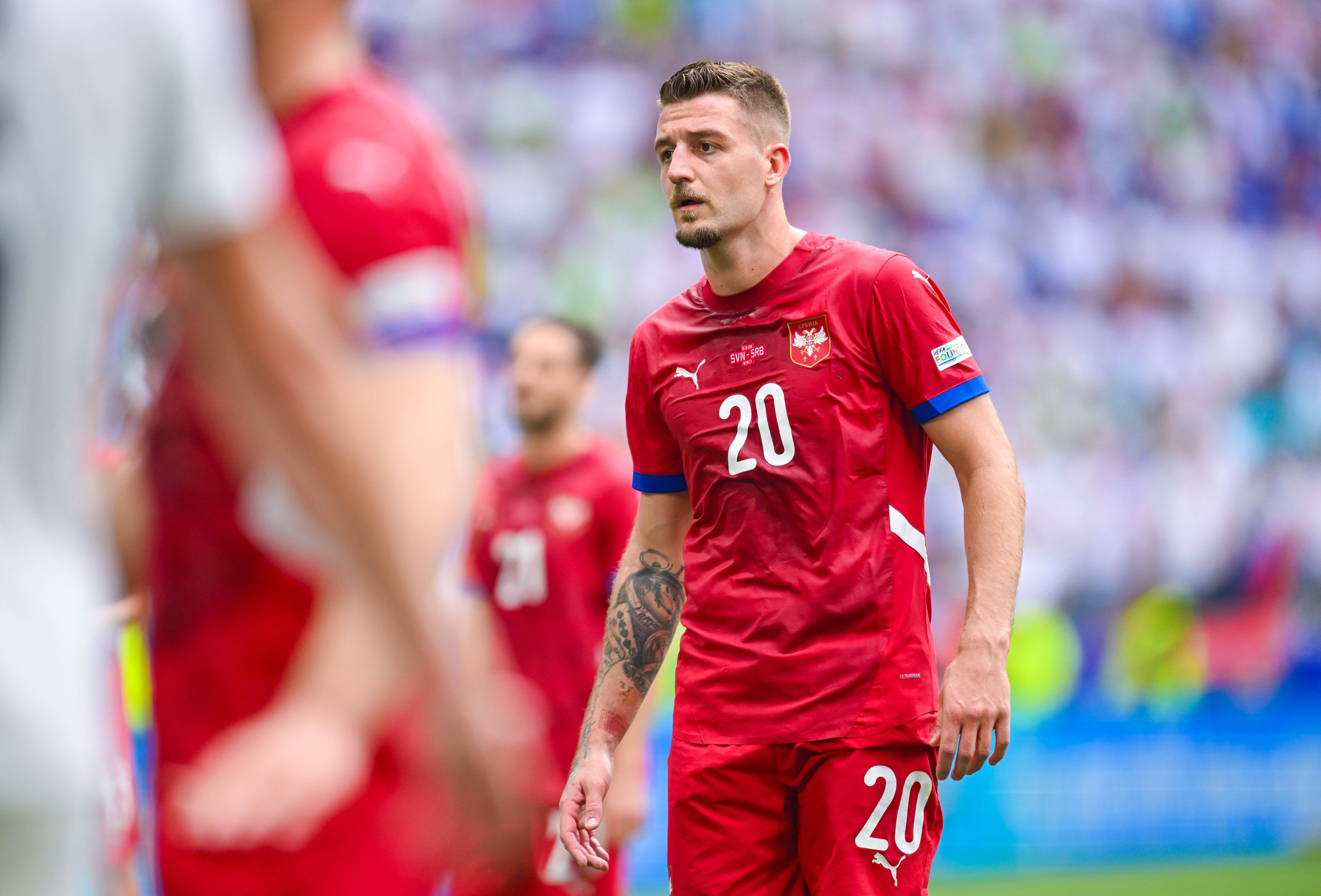 Serbien-Star Sergej Milinkovic-Savic. 