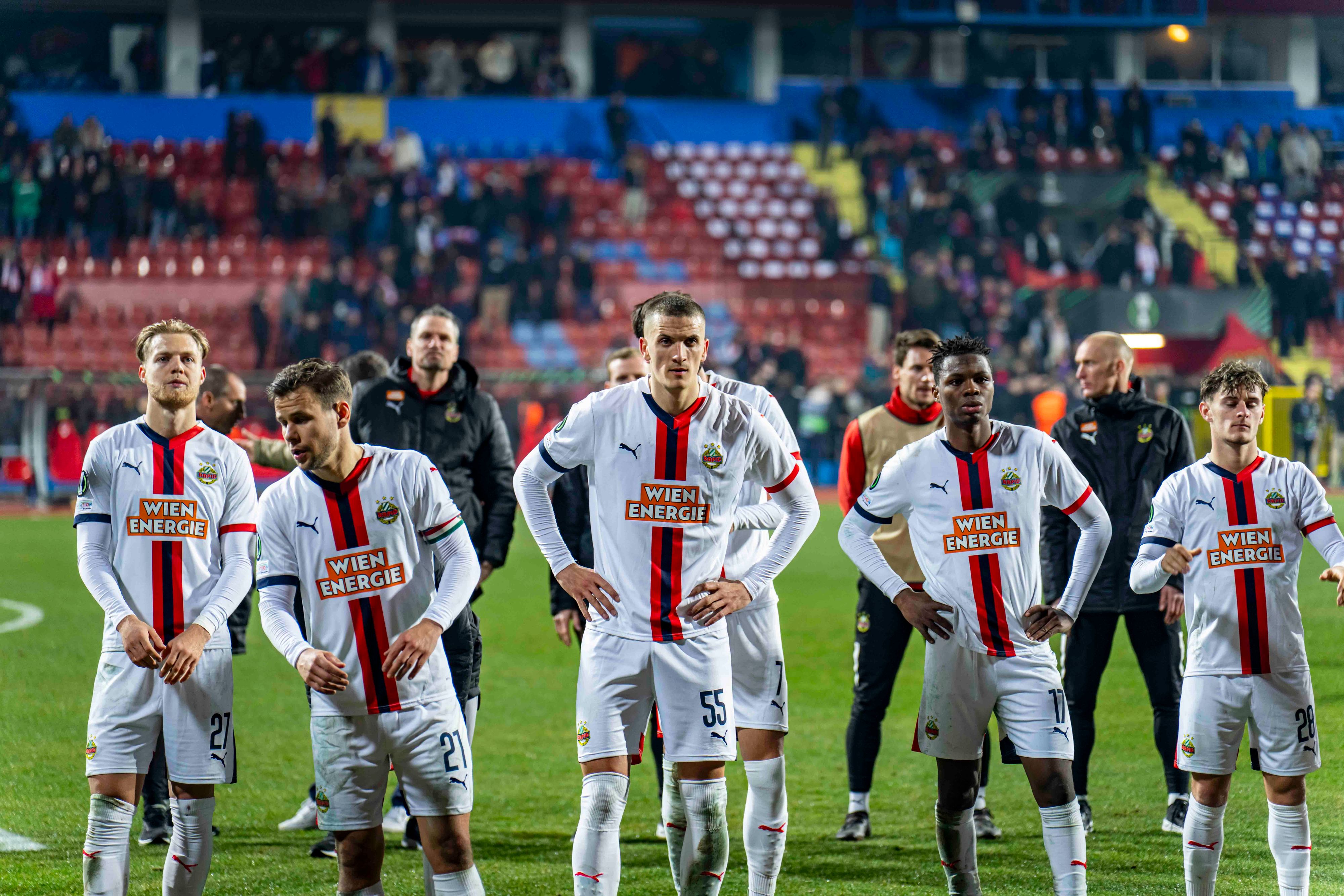 Rapid ist mit dem Remis gegen Banja Luka nicht zufrieden.