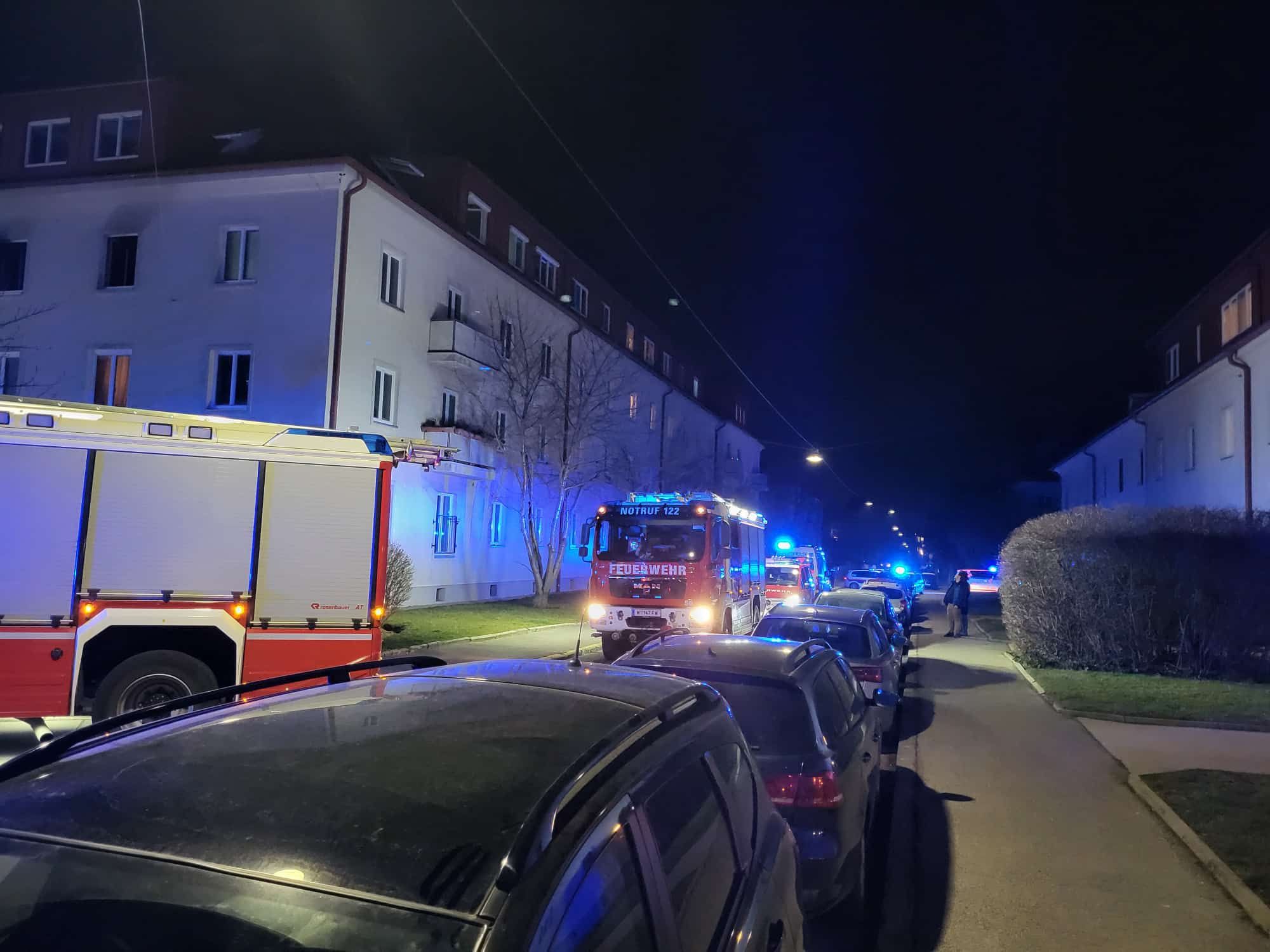 Wohnungsbrand mit Todesfolge am Donnerstag in Wien-Penzing.