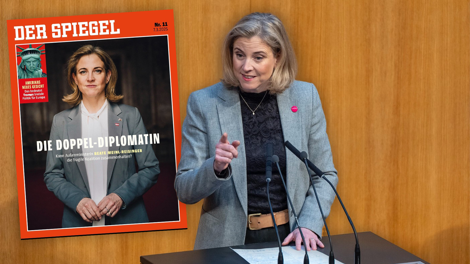 Die neue Außenministerin Beate Meinl-Reisinger und das 