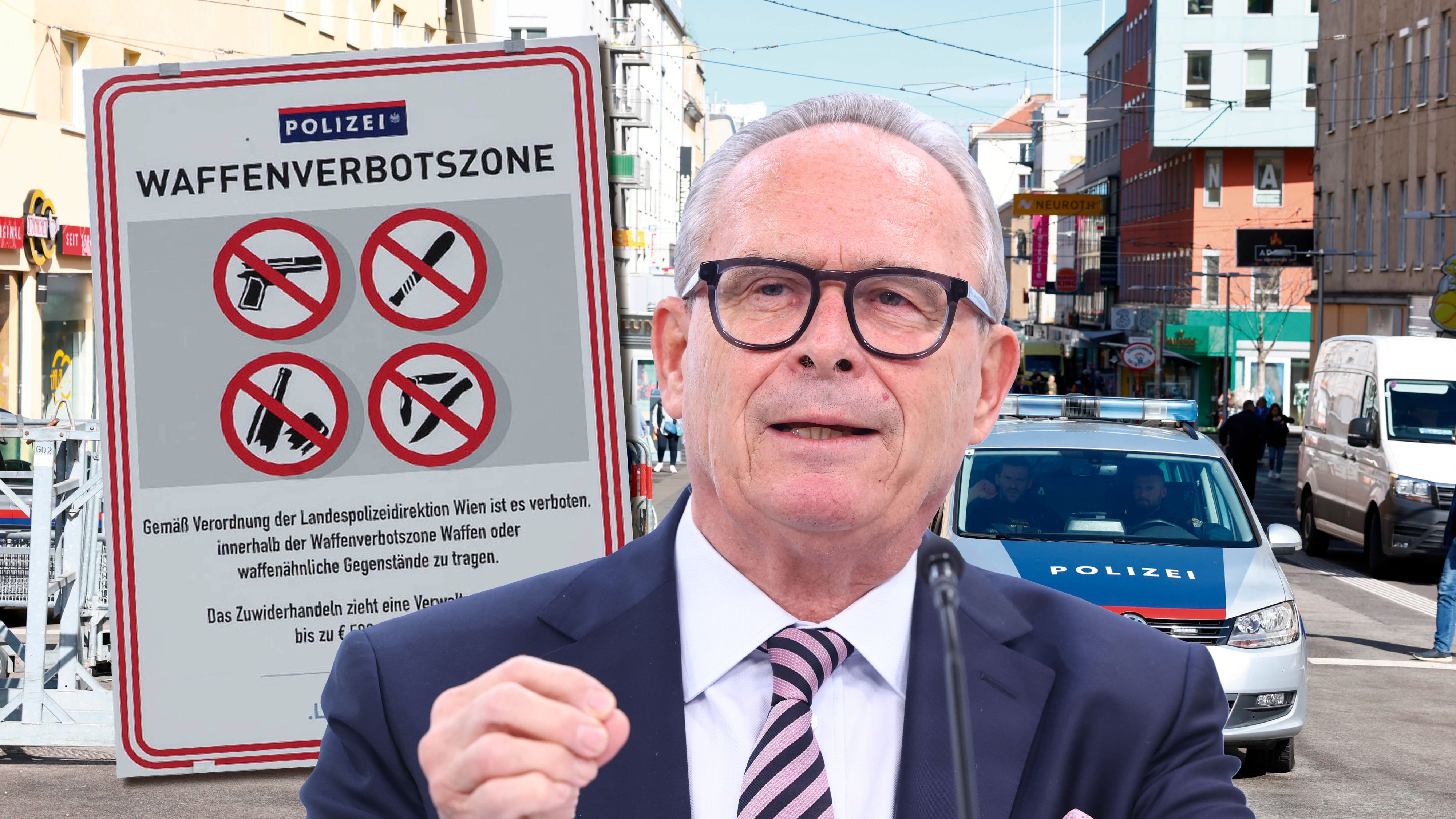 ÖVP-Chef Karl Mahrer warnt vor zunehmender Gewalt in Wien und fordert eine härtere Gangart.