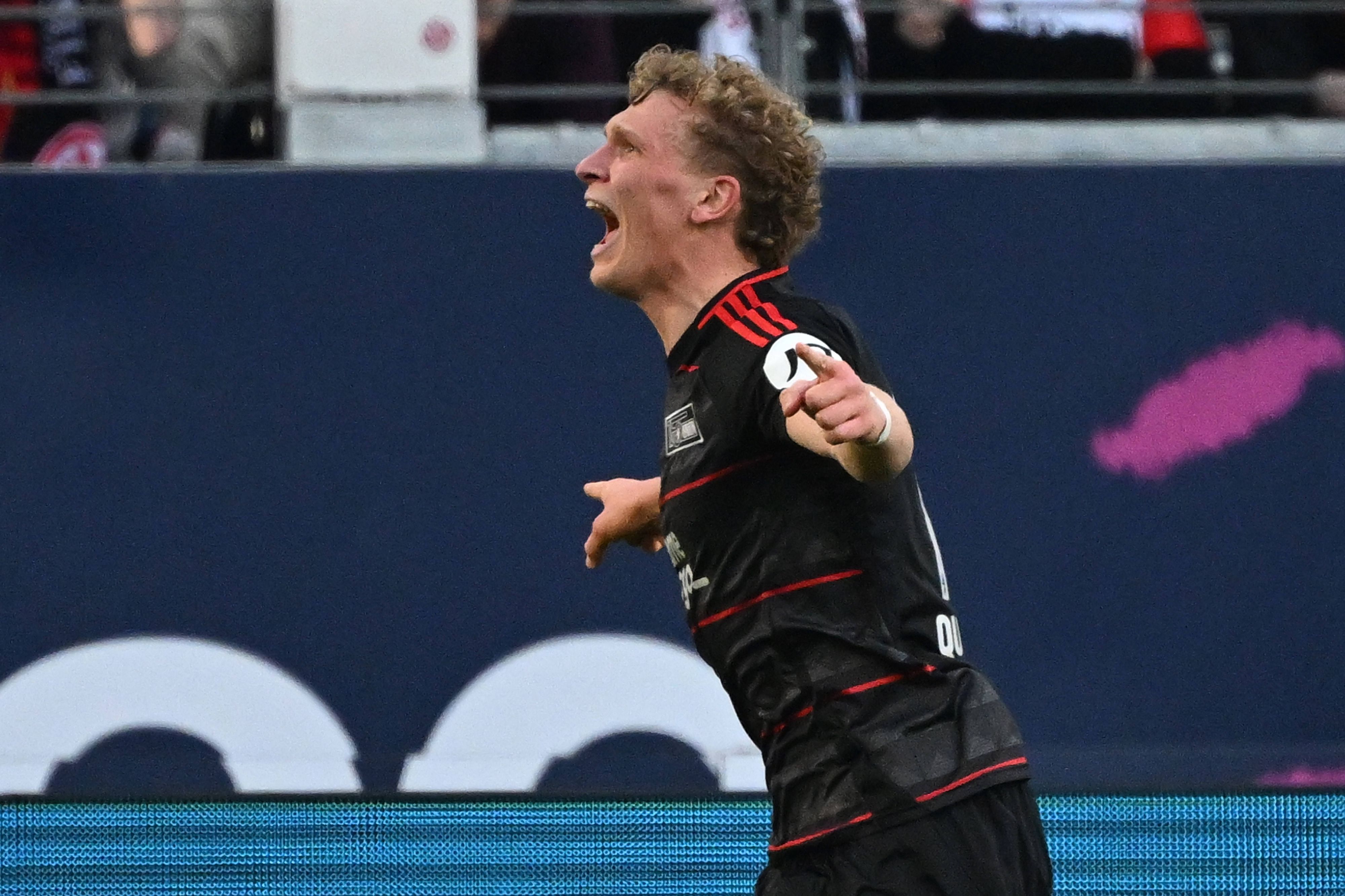 Leopold Querfeld feierte seinen Premierentreffer für Union.