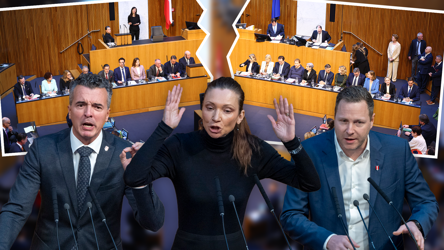 Die FPÖ kritisierte die Austro-Ampel scharf.