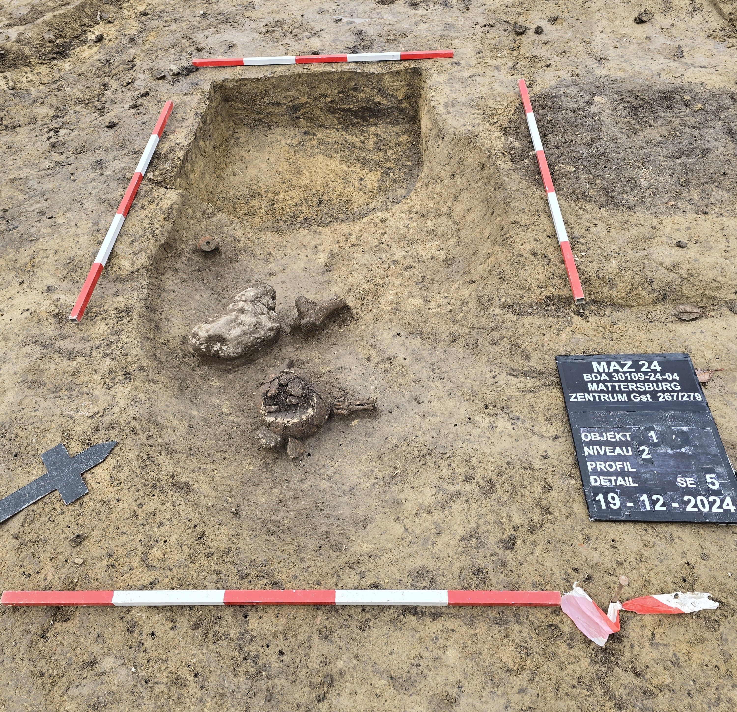 Das älteste Grab von Mattersburg wurde entdeckt.