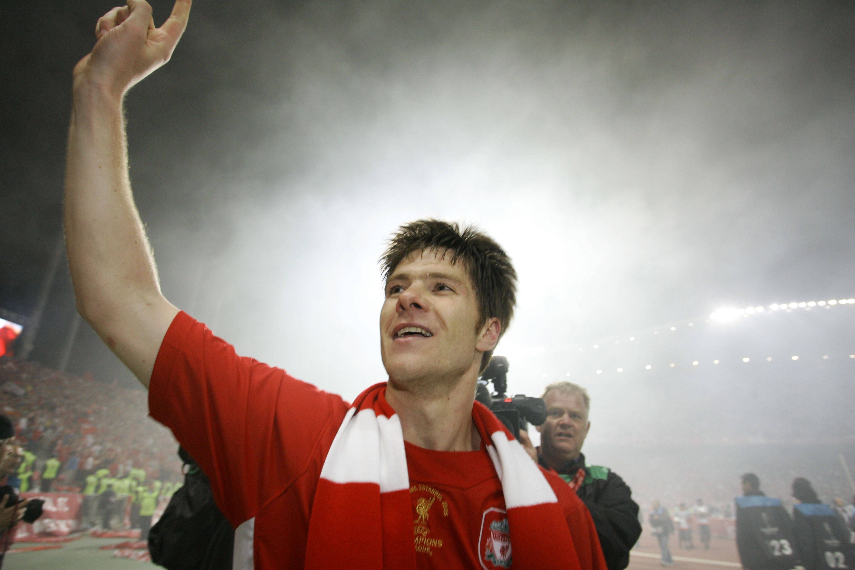 Xabi Alonso gewann das CL-Finale 2005 mit Liverpool nach einem Drei-Tore-Rückstand.