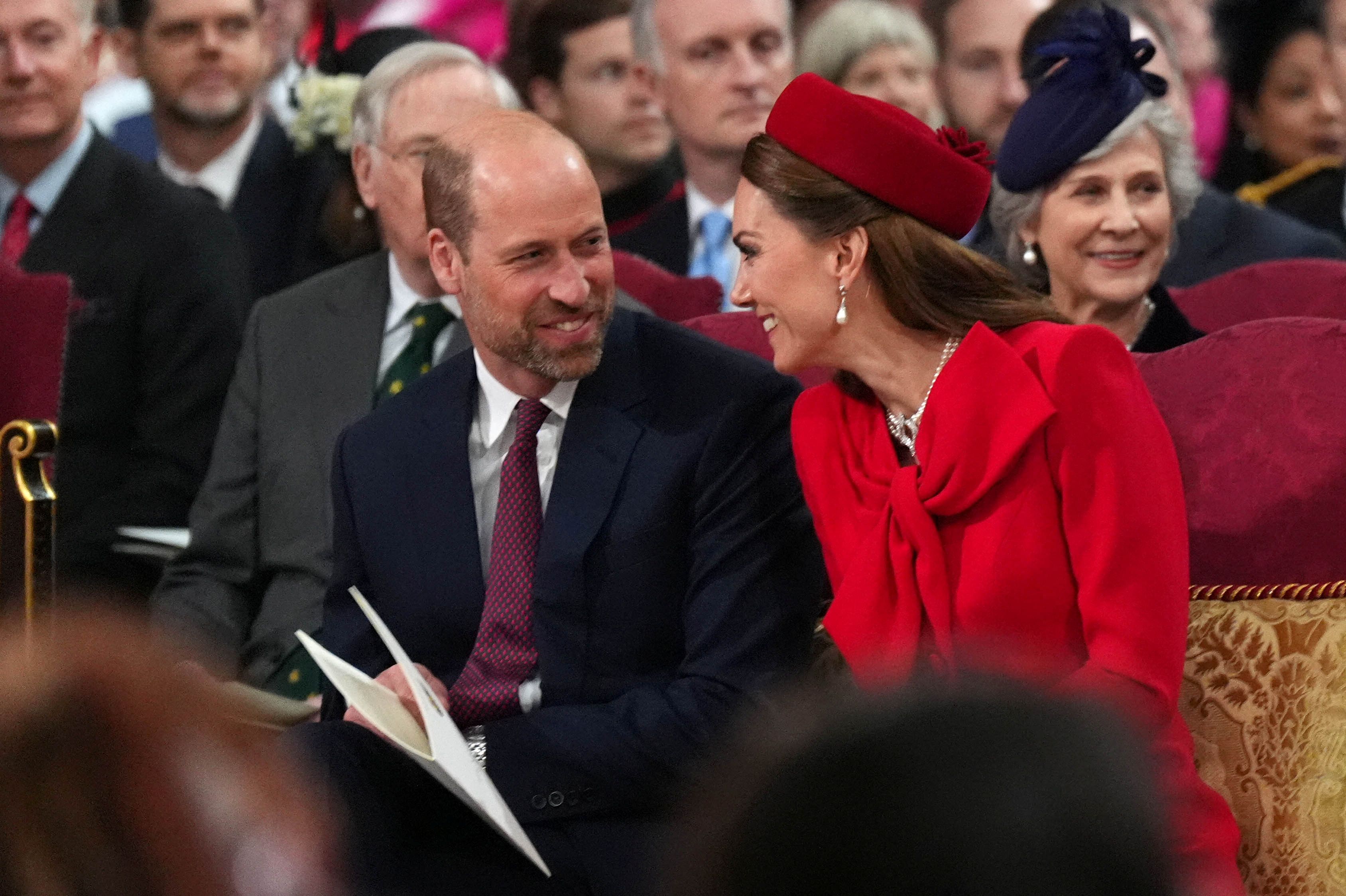 Prinz William und Prinzessin Kate bei der Feier zum Commonwealth Day in der Westminster Abbey in London.