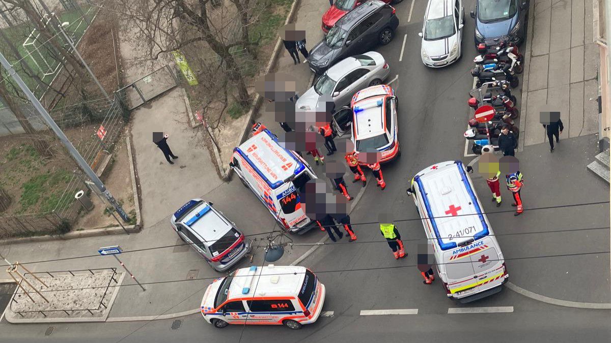 Großeinsatz der Polizei und Rettung am Wielandplatz im 10. Wiener Bezirk.